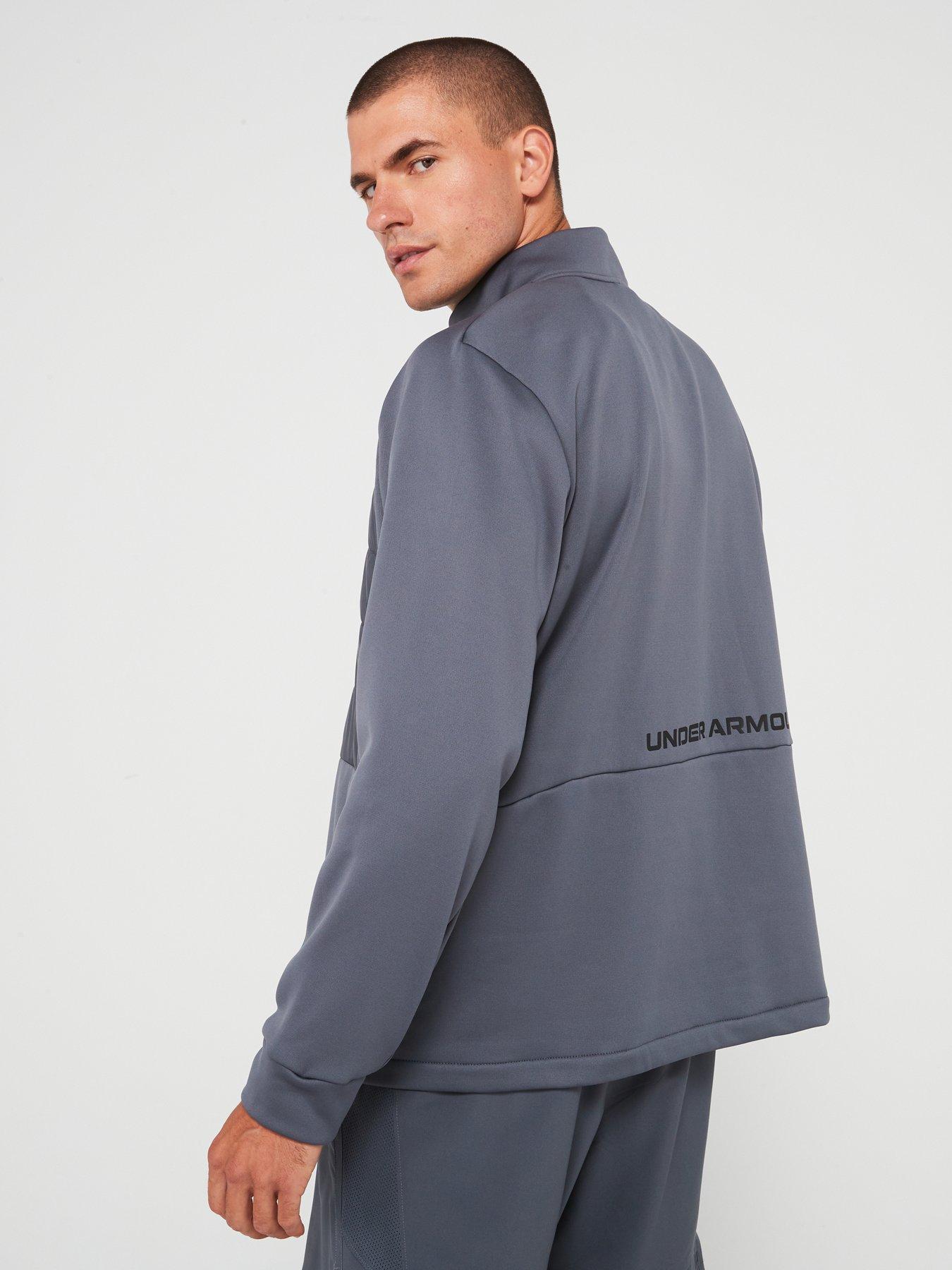 under-armour-mens-training-armour-fleece-half-zip-swacket-greystillFront