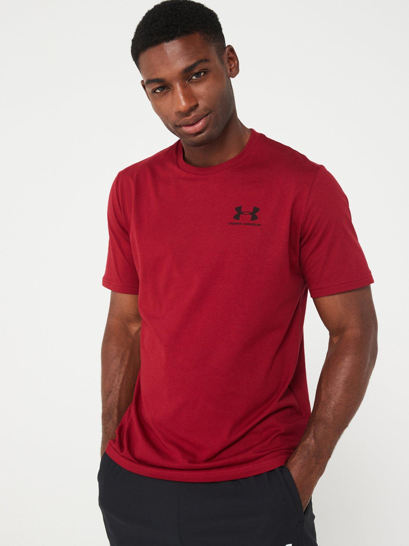 under-armour-mens-training-sportstyle-left-chest-logo-t-shirt-burgundy