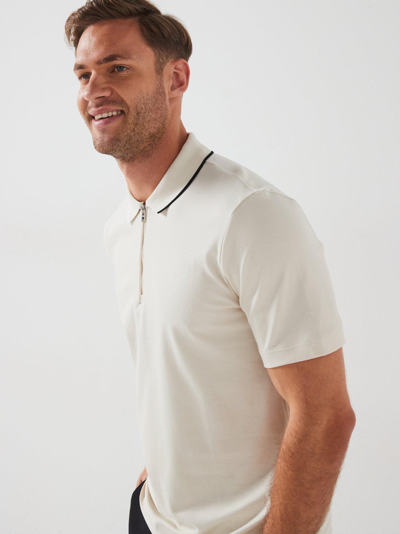 boss-c-paras-30-regular-fit-14-zip-polo-shirt-whiteoutfit