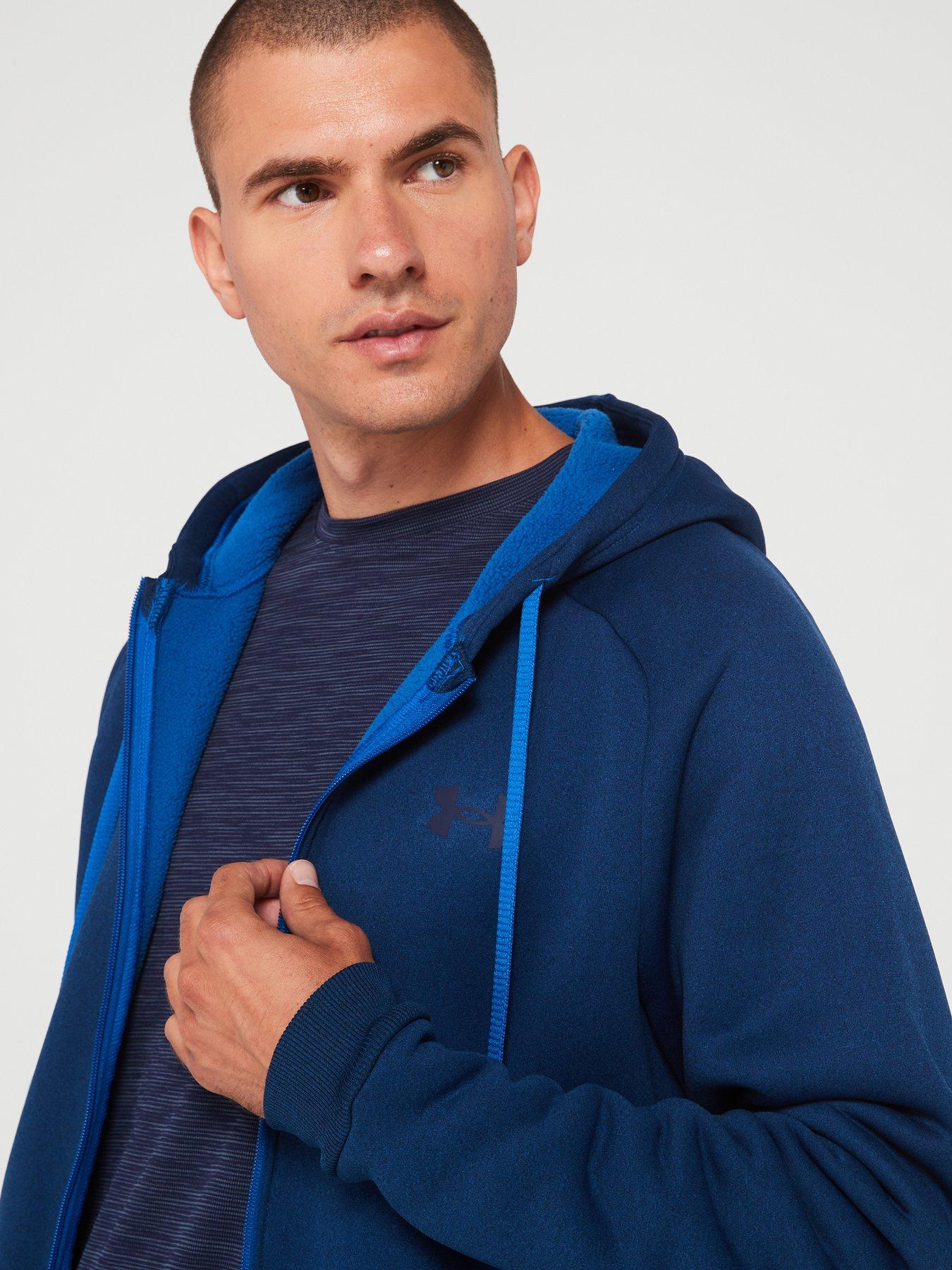 under-armour-mens-training-armour-fleece-pro-full-zip-hoodie-blueoutfit