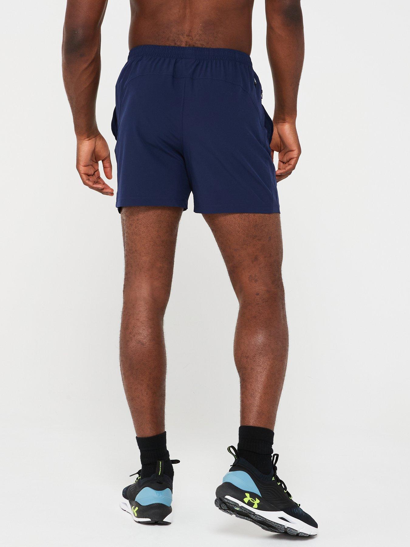 under-armour-mens-training-project-rock-ultimate-5inch-training-shorts-navystillFront