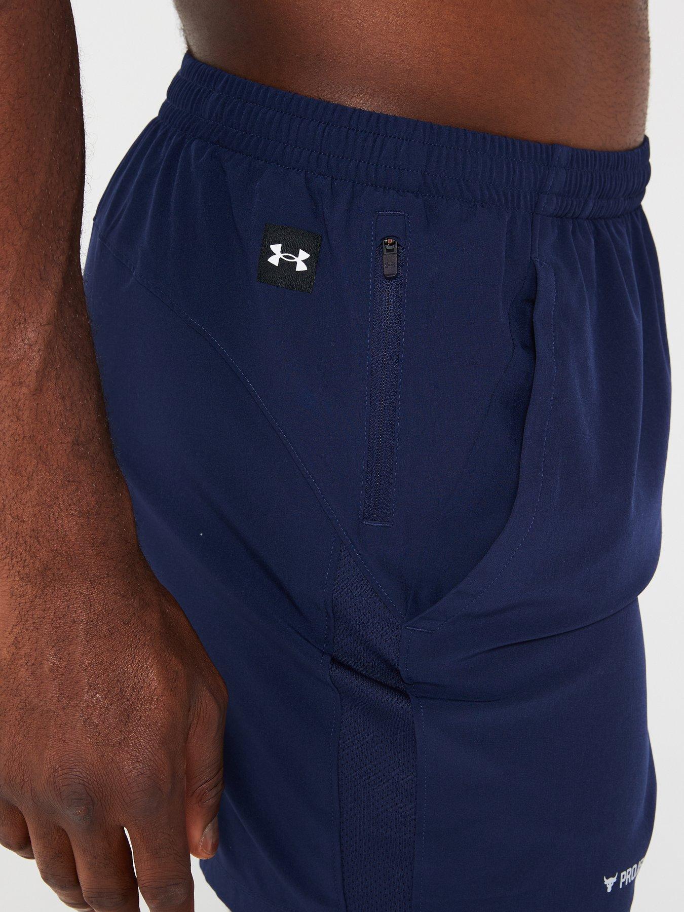 under-armour-mens-training-project-rock-ultimate-5inch-training-shorts-navyoutfit