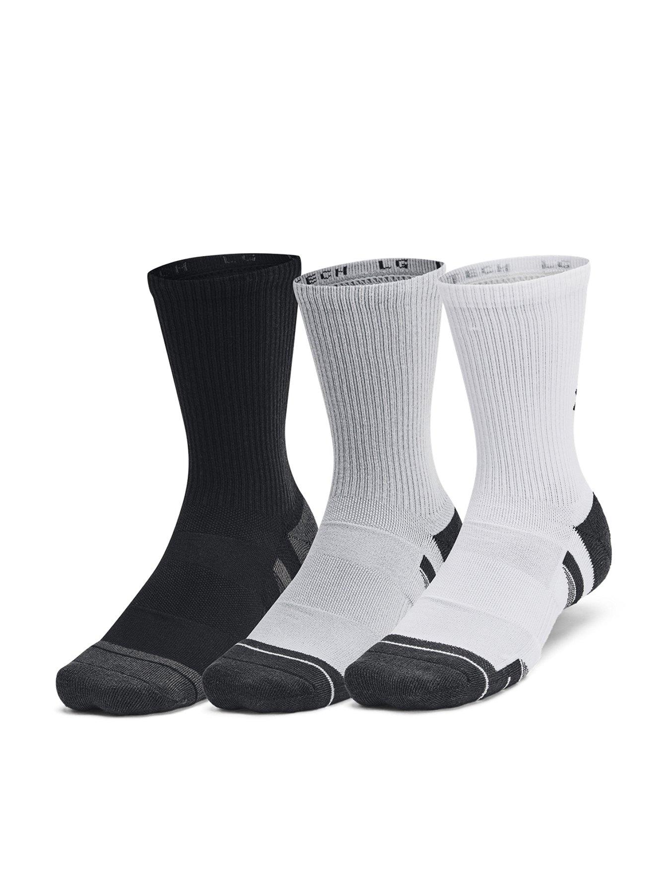 Under Armour 6 Pack Of Adult Unisex Performance Tech Crew Socks - Multi in Grey