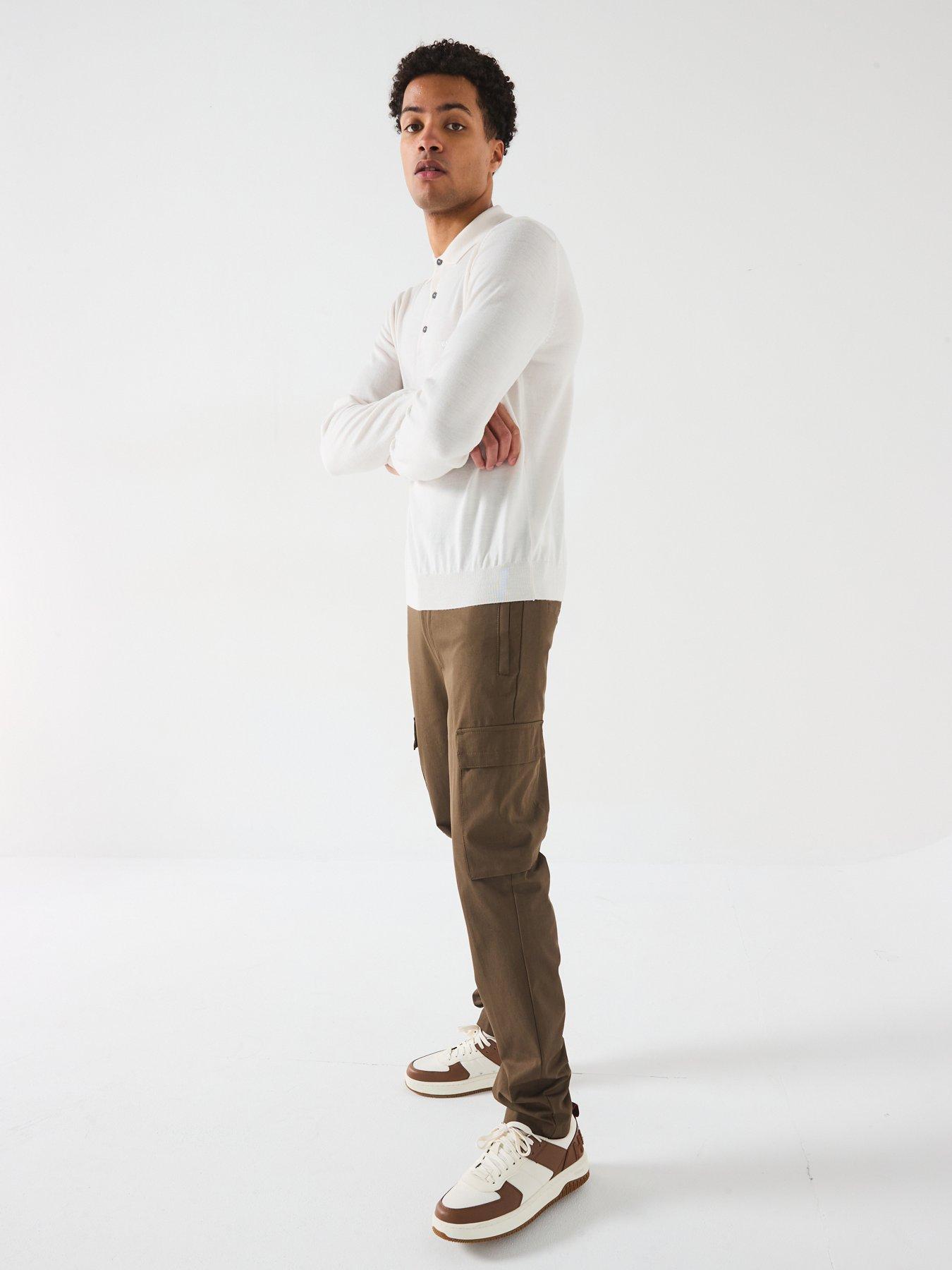 Image 3 of 4 of BOSS Boss P-kaiton-cargo Slim Fit Cargo Pants - Brown