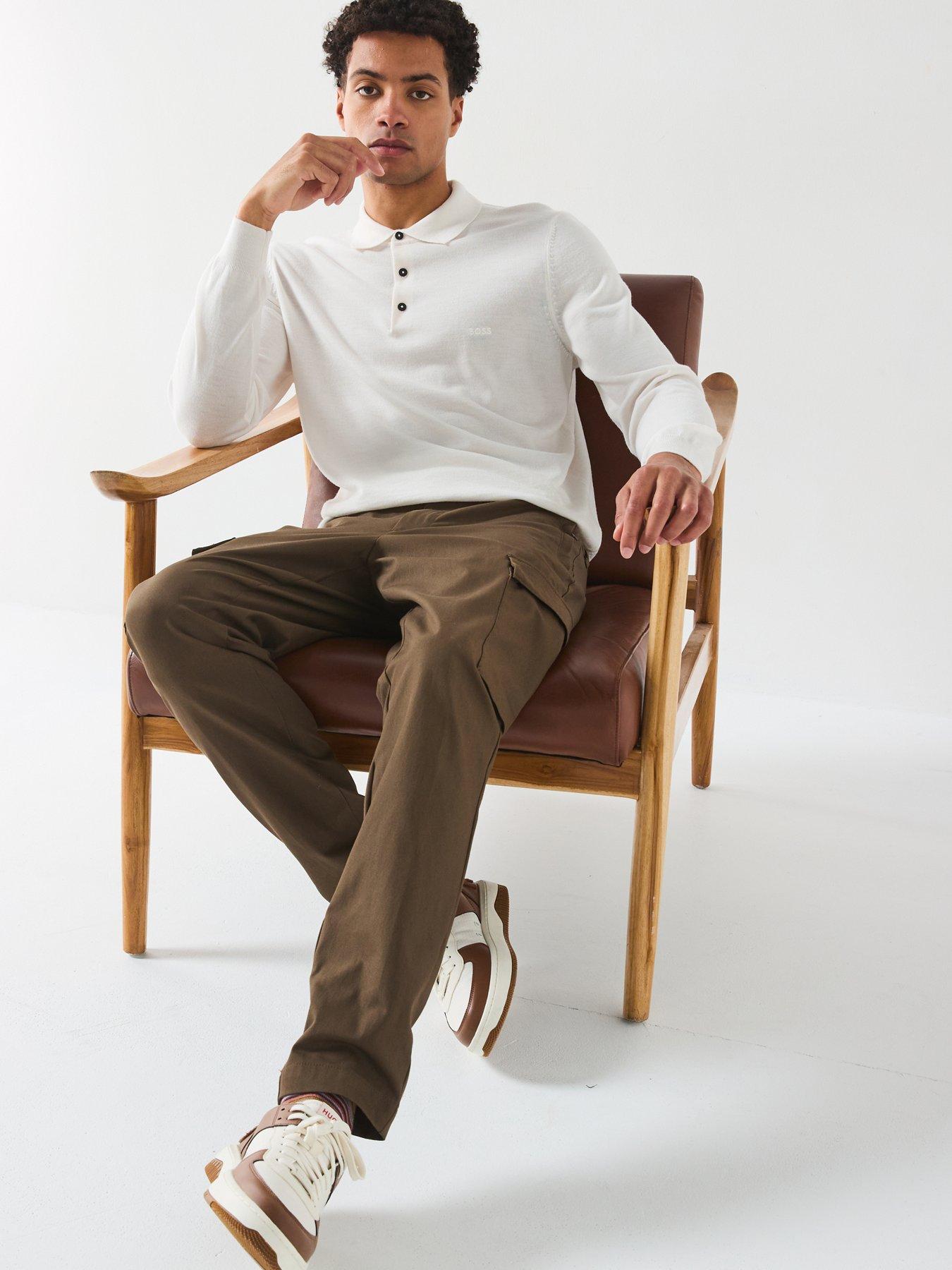 Image 4 of 4 of BOSS Boss P-kaiton-cargo Slim Fit Cargo Pants - Brown