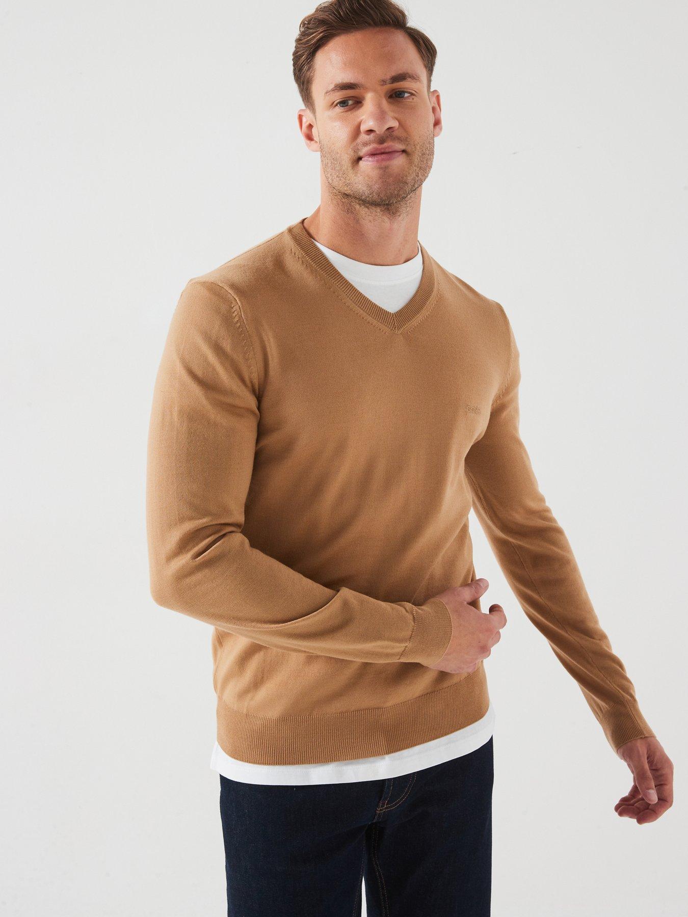 boss-boss-baram-l-regular-fit-v-neck-knitted-jumper-beige