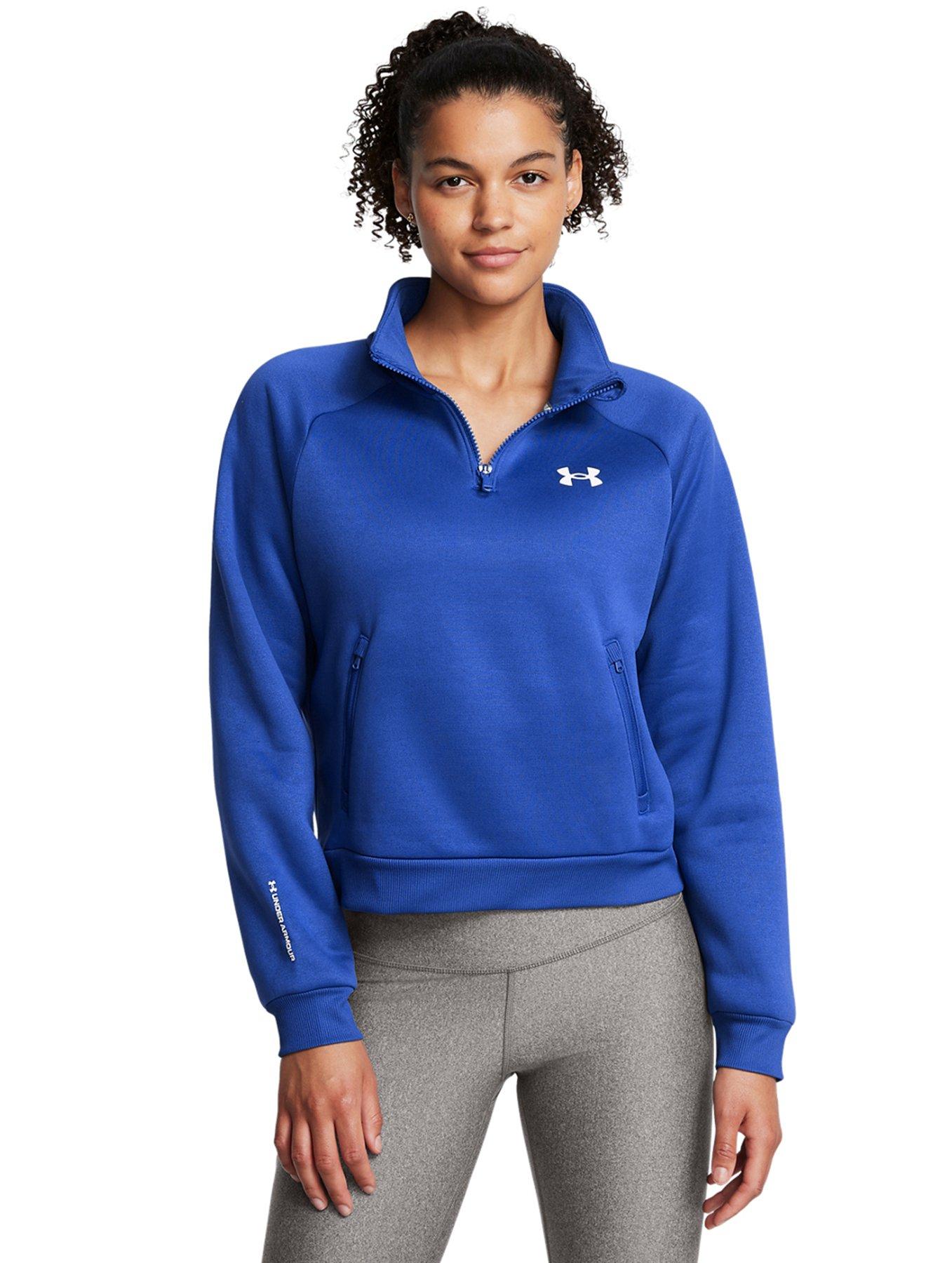 under-armour-womens-training-armour-fleece-pro-half-zip-blue