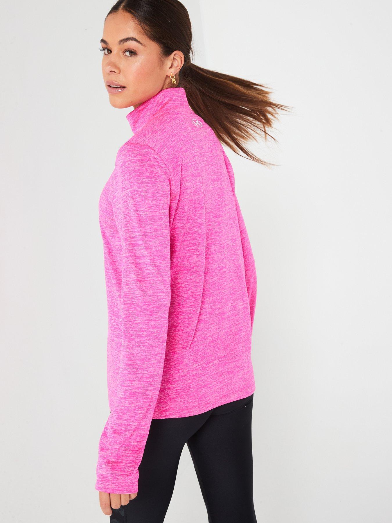 under-armour-womens-training-tech-twist-12-zip-pinkstillFront