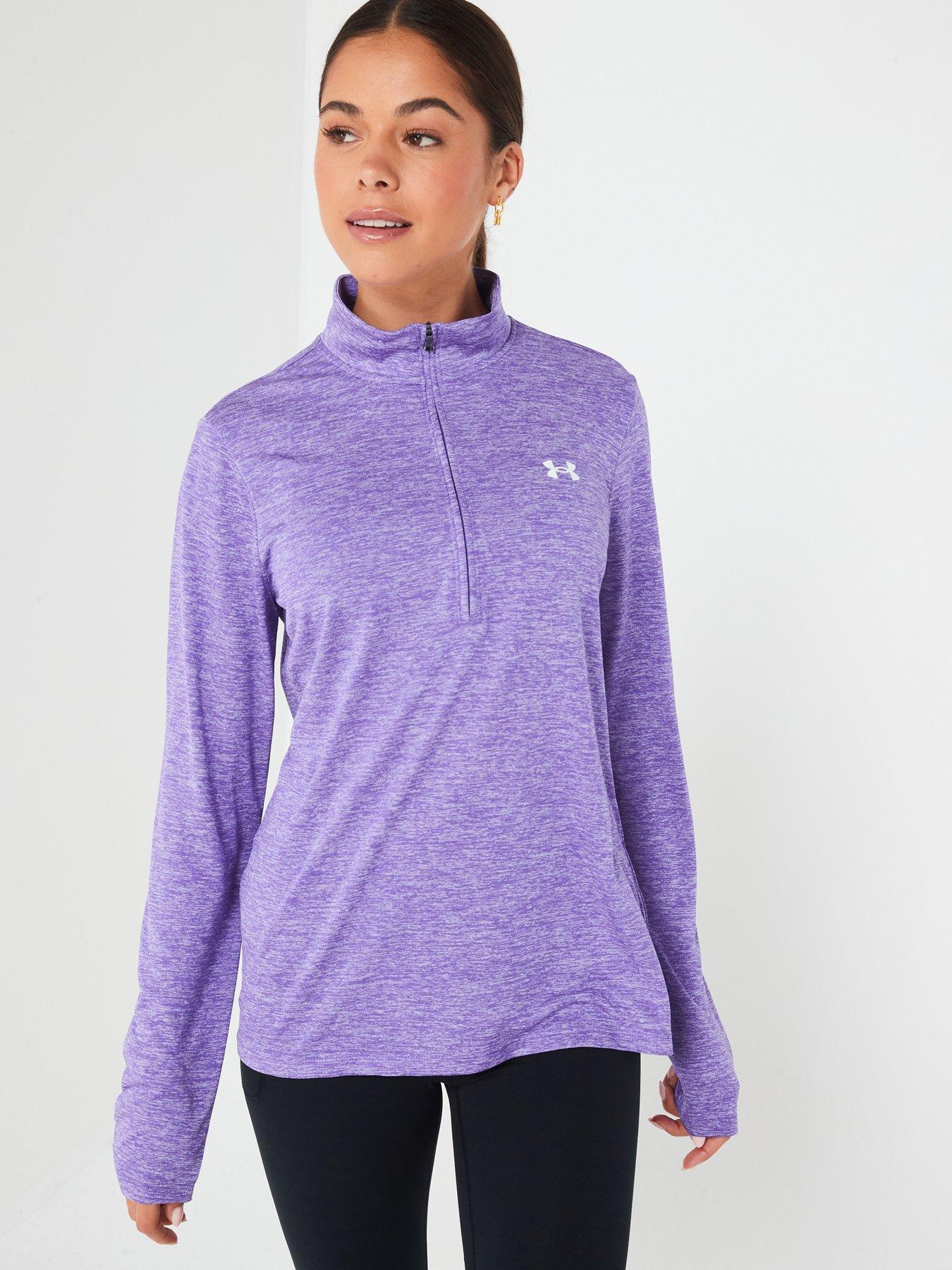 under-armour-womens-training-tech-twist-12-zip-purple