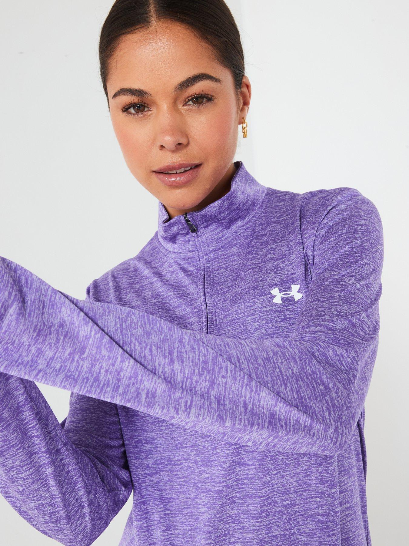 under-armour-womens-training-tech-twist-12-zip-purpledetail