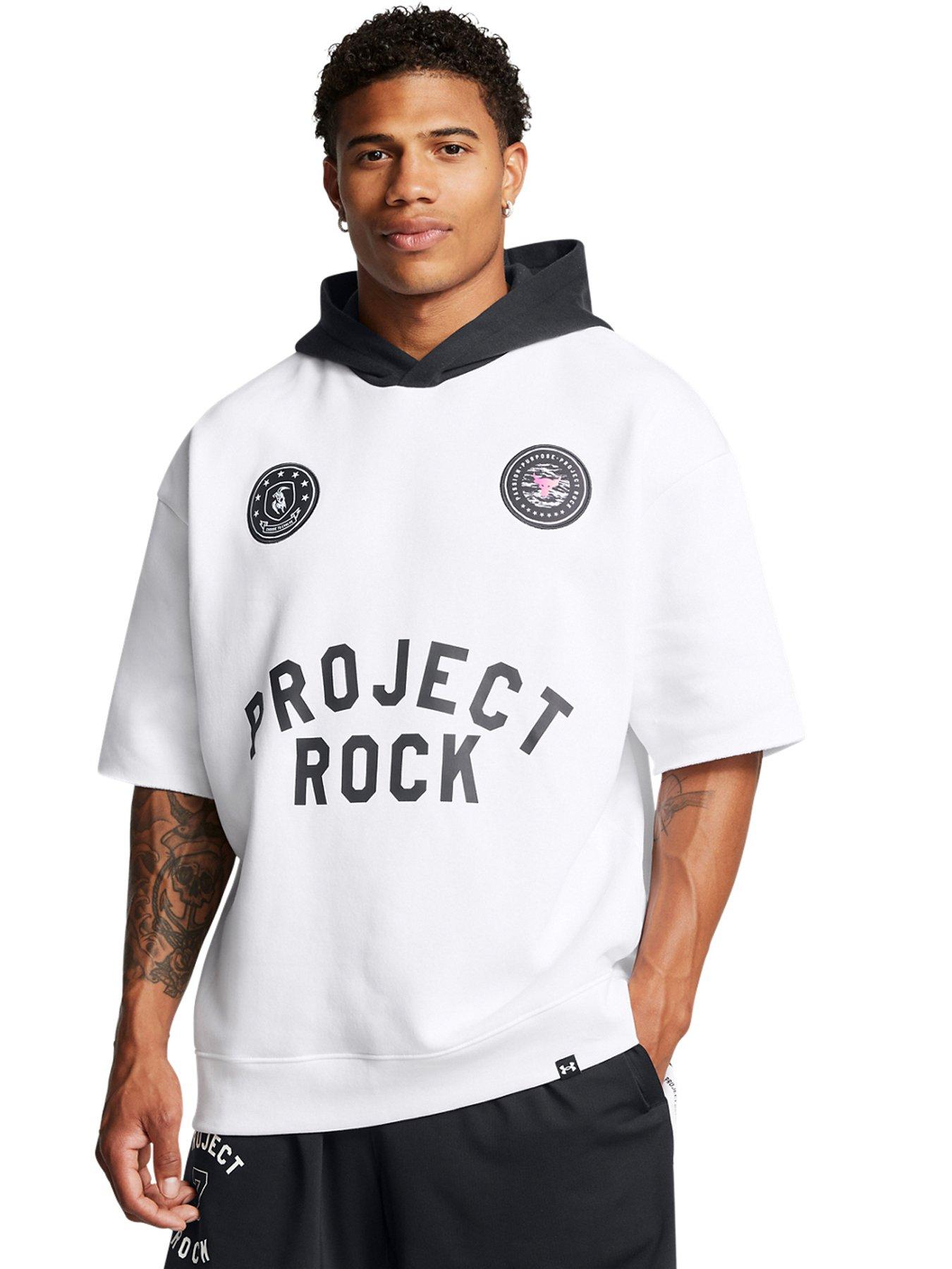 under-armour-mens-training-project-rock-icon-fleece-short-sleeve-hoodie-white