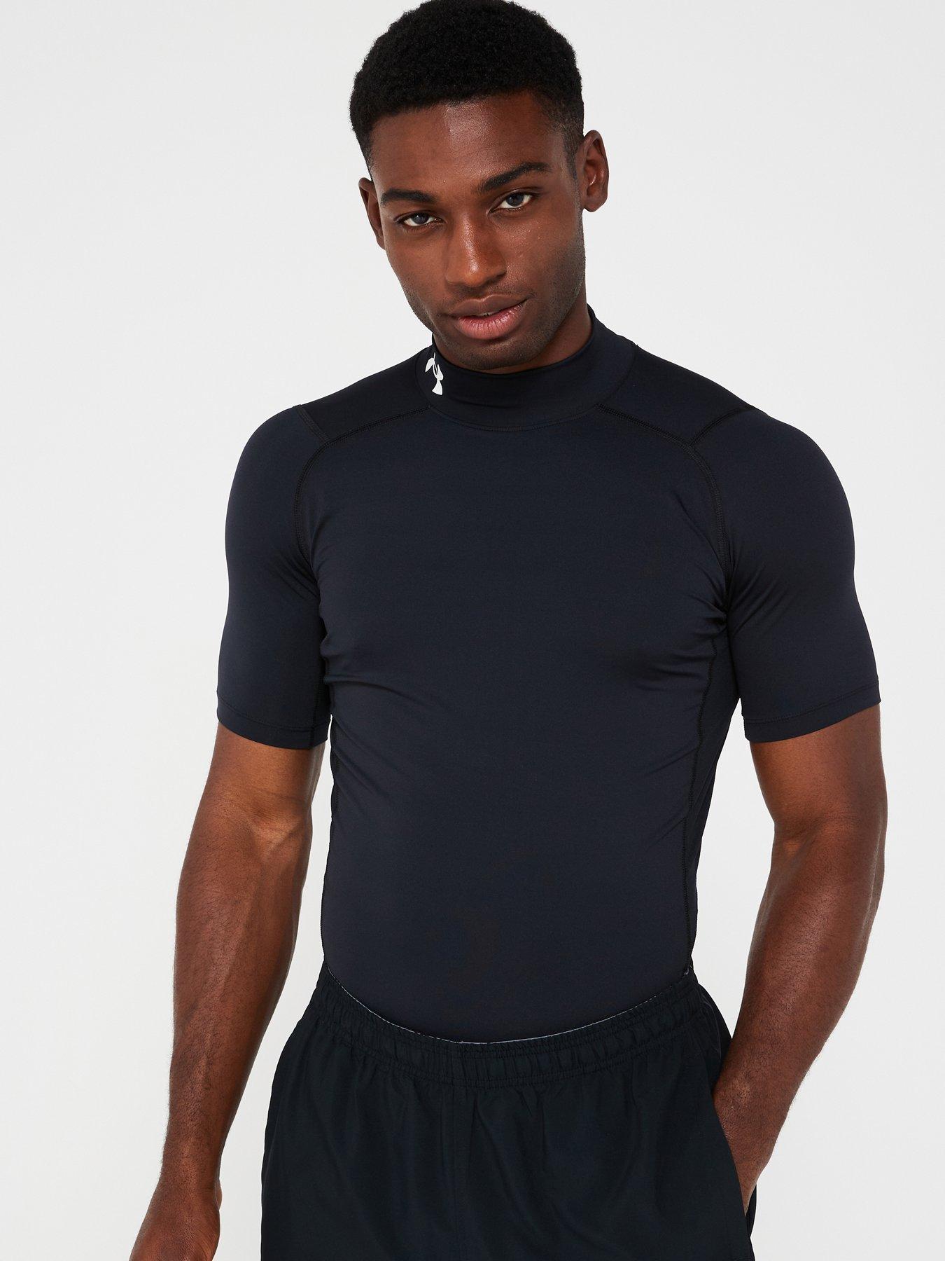 under-armour-mens-training-heat-gear-armour-comp-mock-top-blackfront