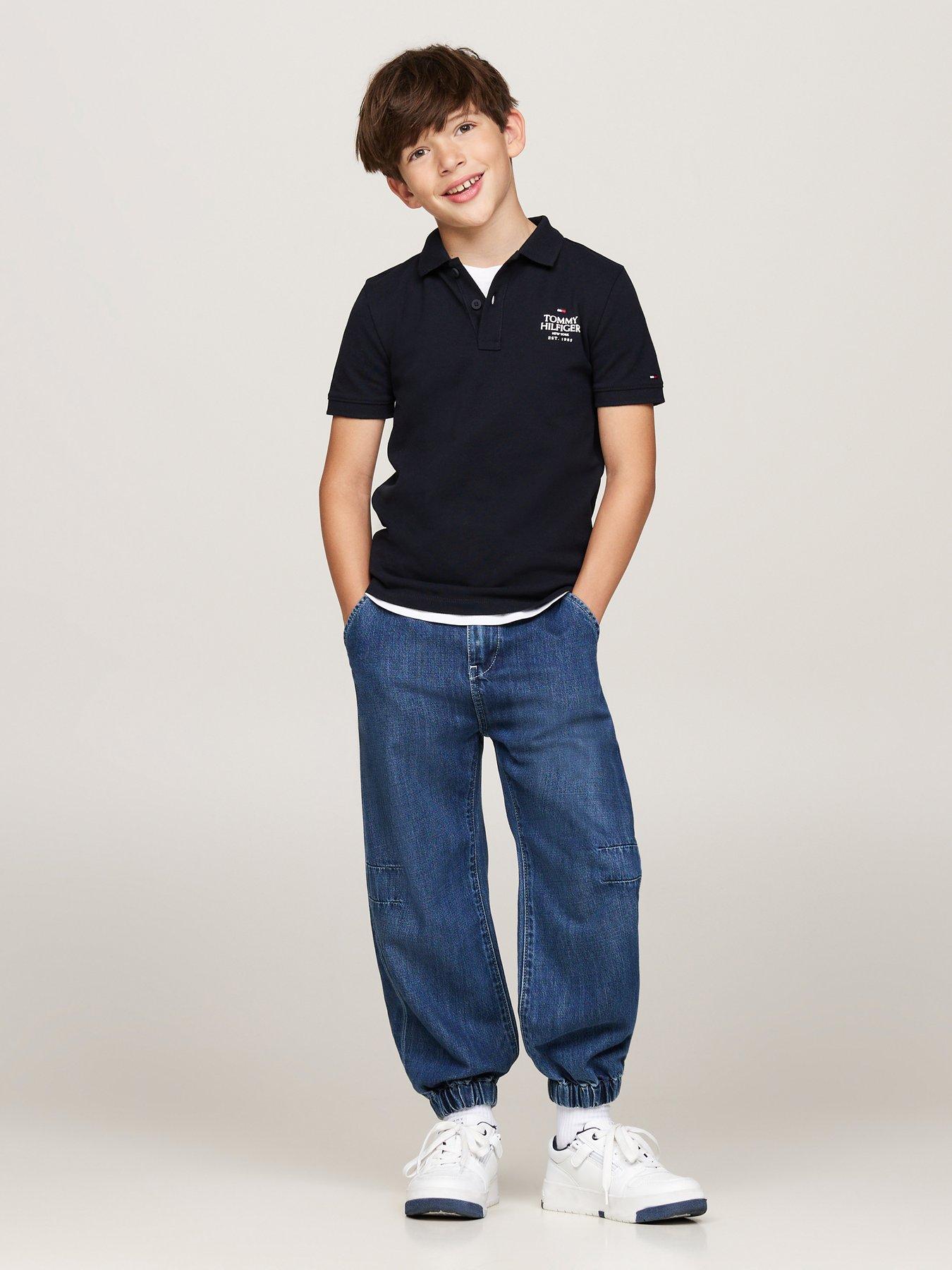 tommy-hilfiger-boys-th-logo-regular-short-sleeve-polo-shirt-navydetail