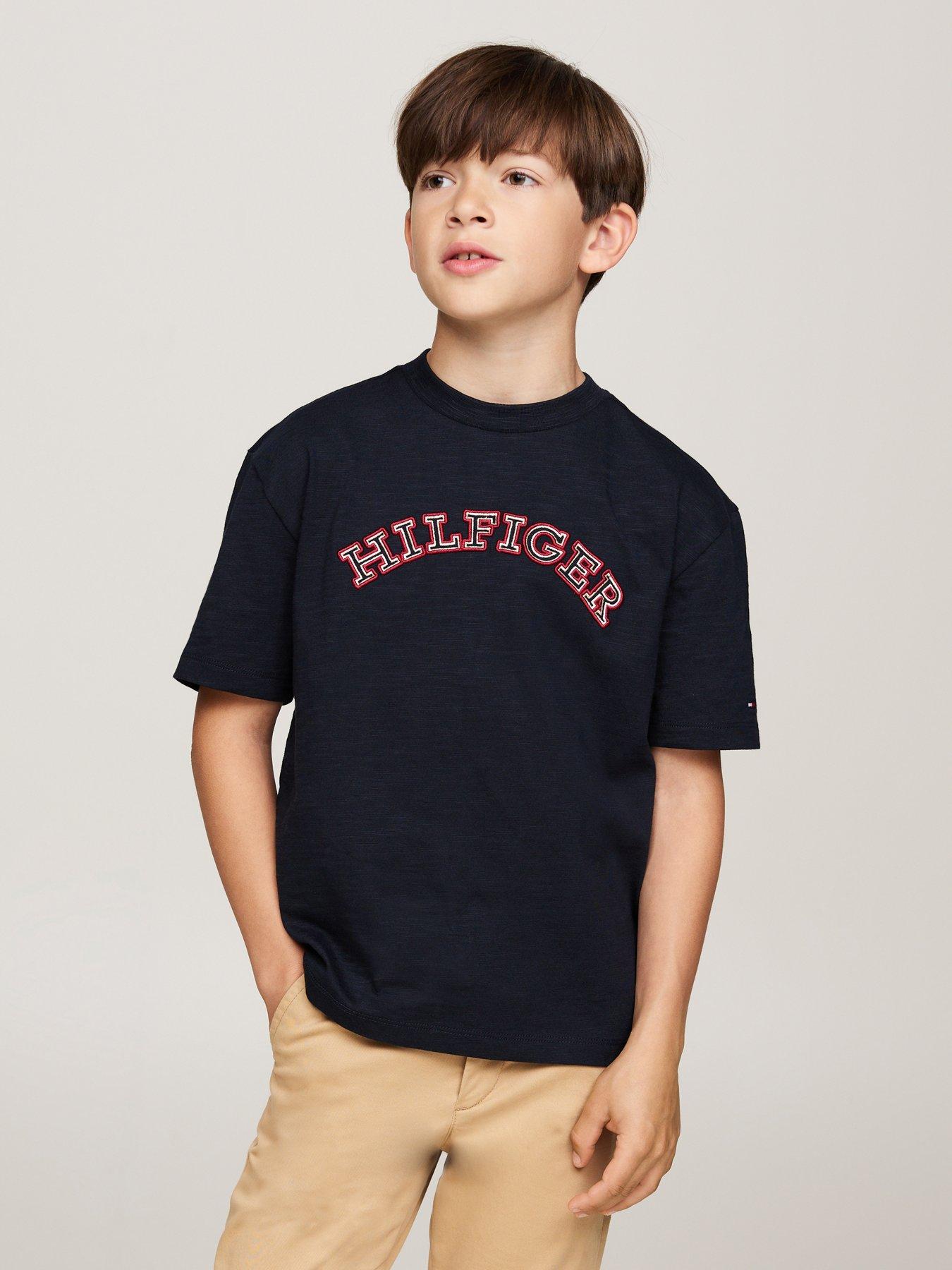 tommy-hilfiger-boys-monotype-embroidered-short-sleeve-t-shirt-navyfront