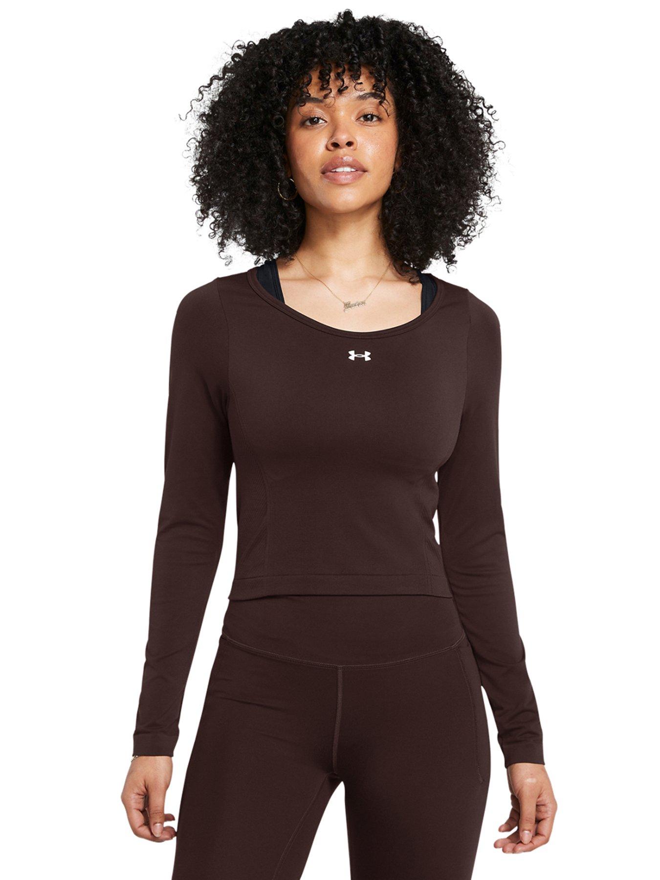 under-armour-womens-training-vanish-seamless-long-sleeve-top-brown