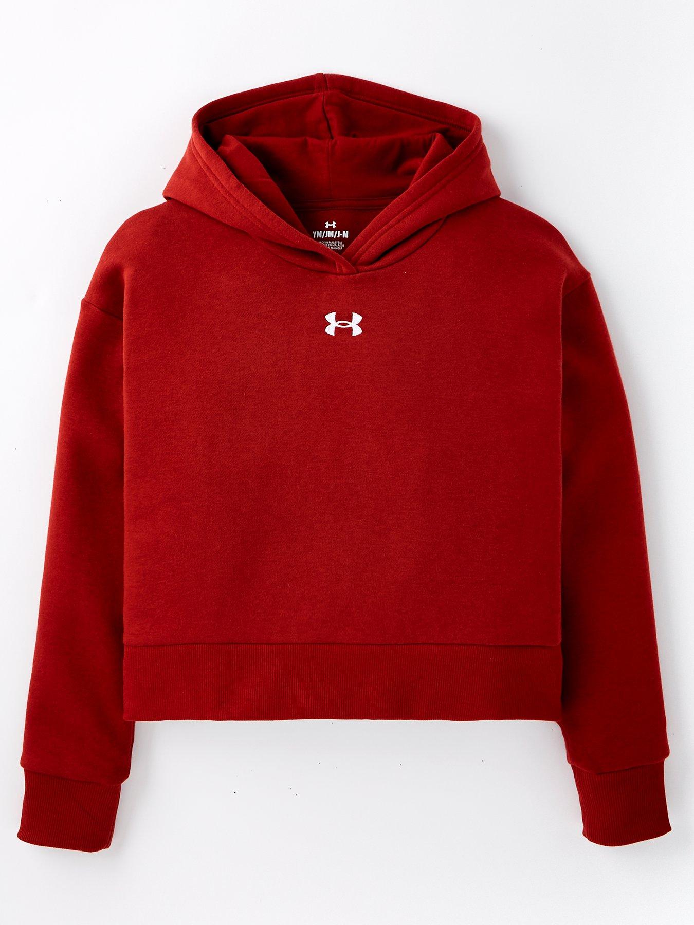 under-armour-girls-training-rival-fleece-crop-hoodie-brown