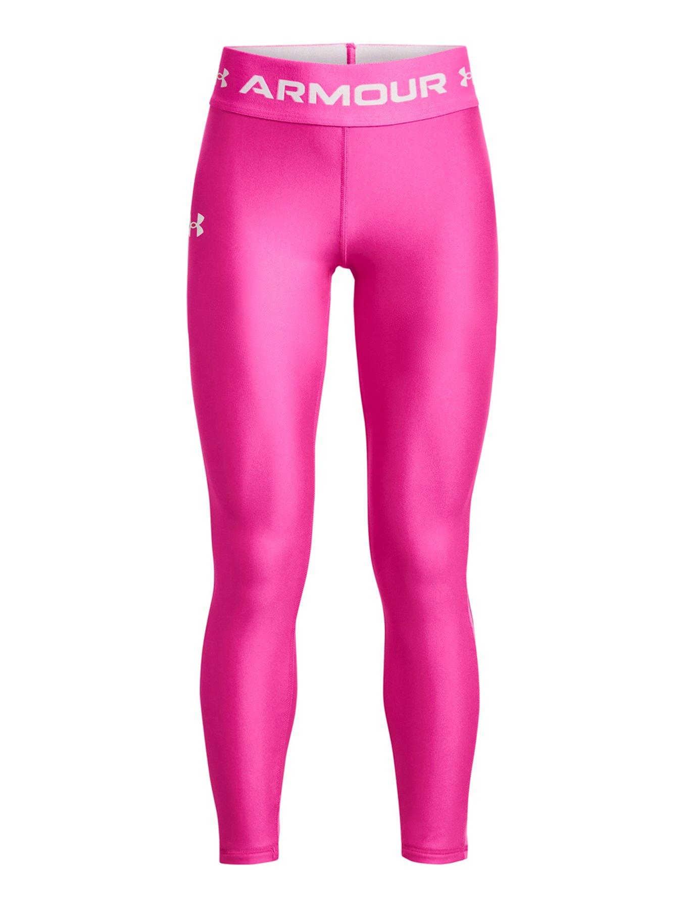 UNDER ARMOUR Girls Training Armour Leggings - Pink