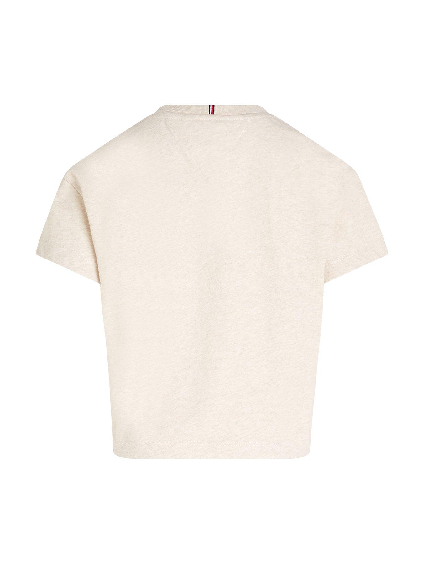 tommy-hilfiger-girls-tommy-dot-foil-short-sleeve-t-shirt-creamoutfit