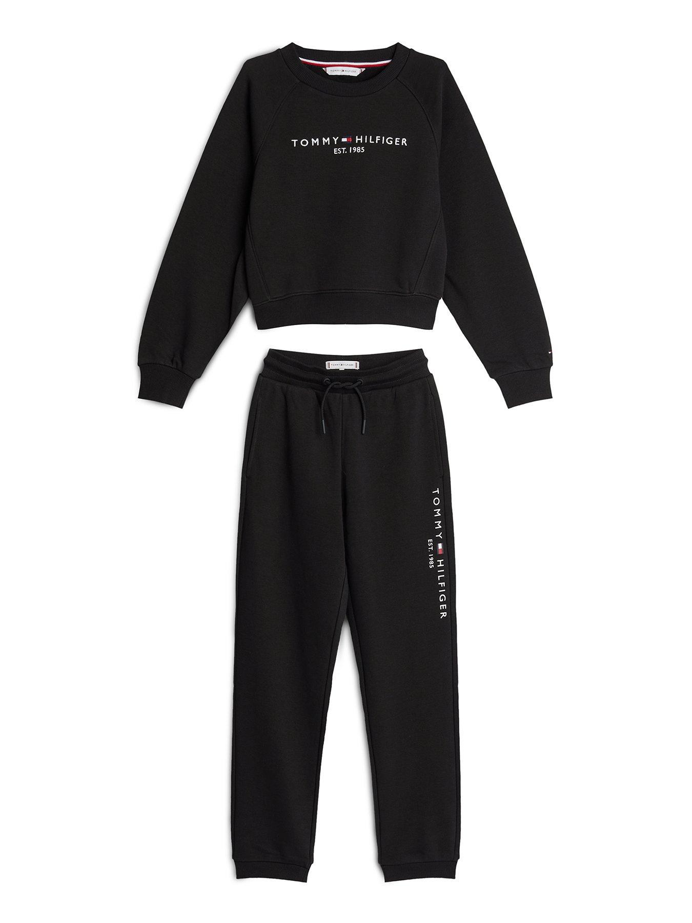 tommy-hilfiger-girls-essential-crewneck-sweatpant-set-black