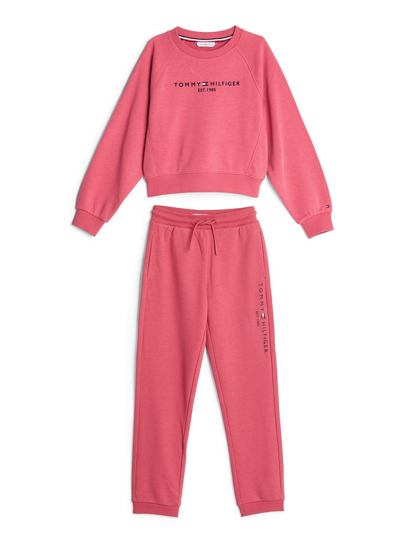 tommy-hilfiger-girls-essential-crewneck-sweatpant-set-pink