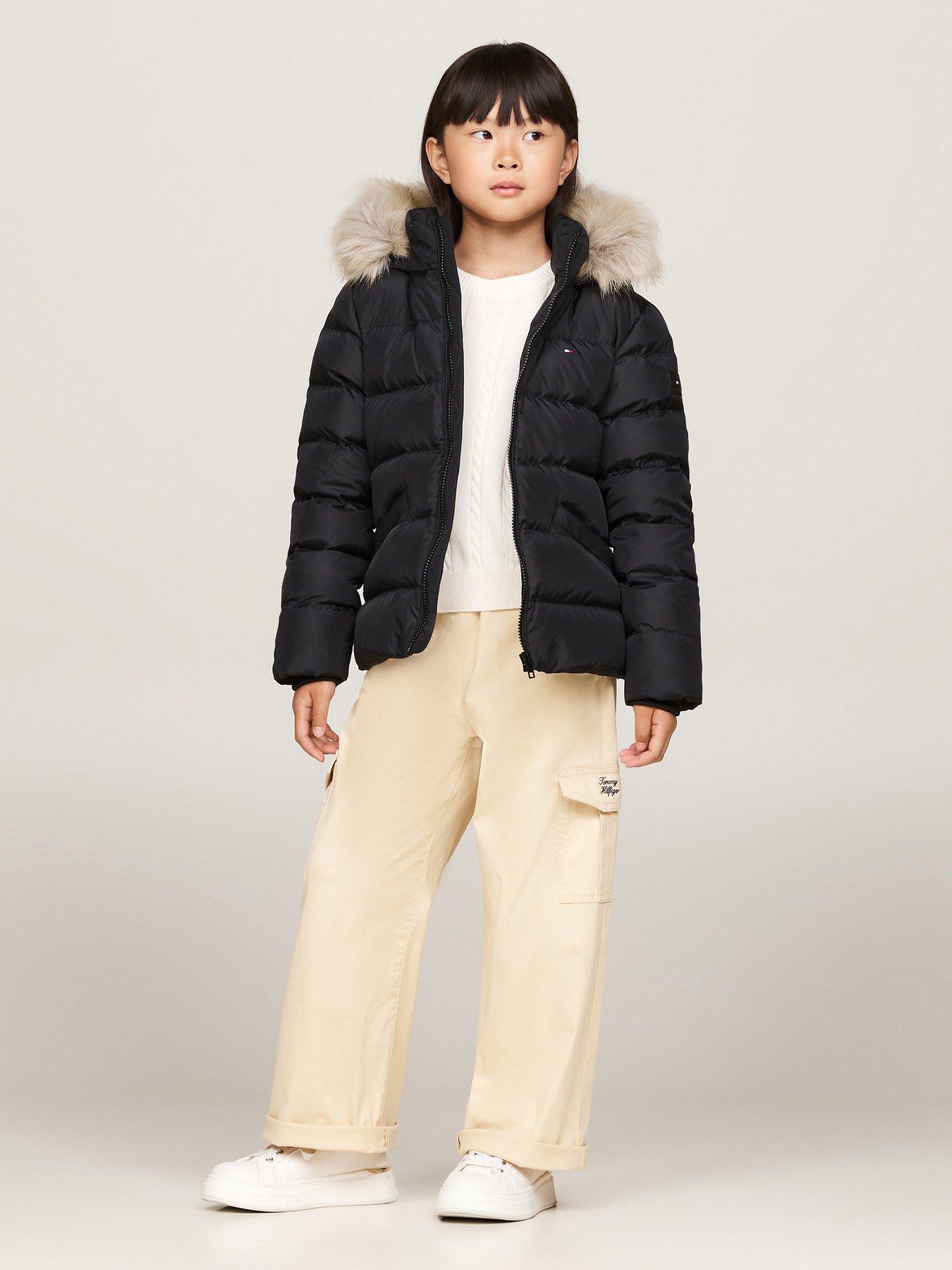 tommy-hilfiger-girls-essential-down-fur-hood-jacket-blackoutfit