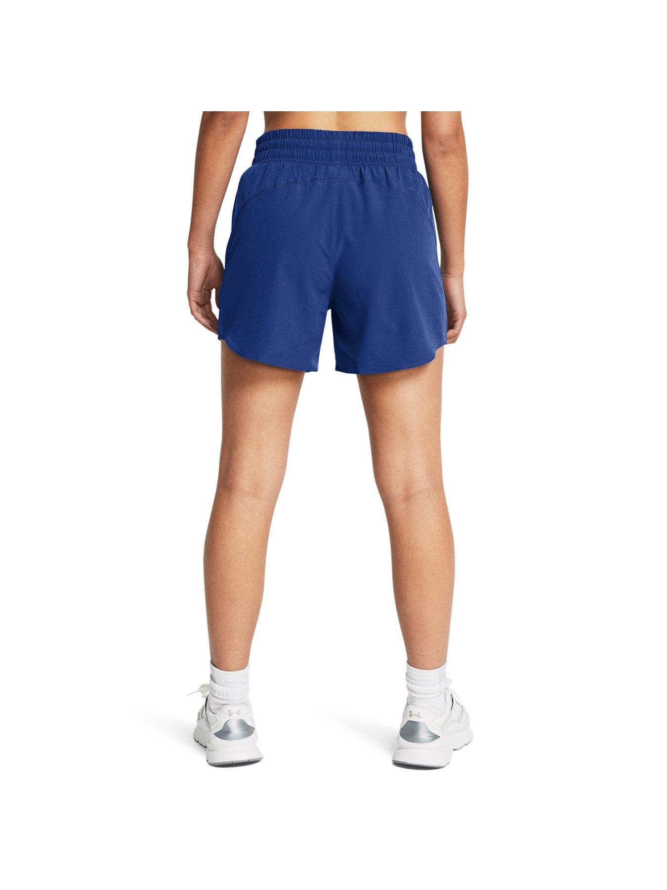 under-armour-womens-training-flex-woven-5inch-shorts-bluestillFront