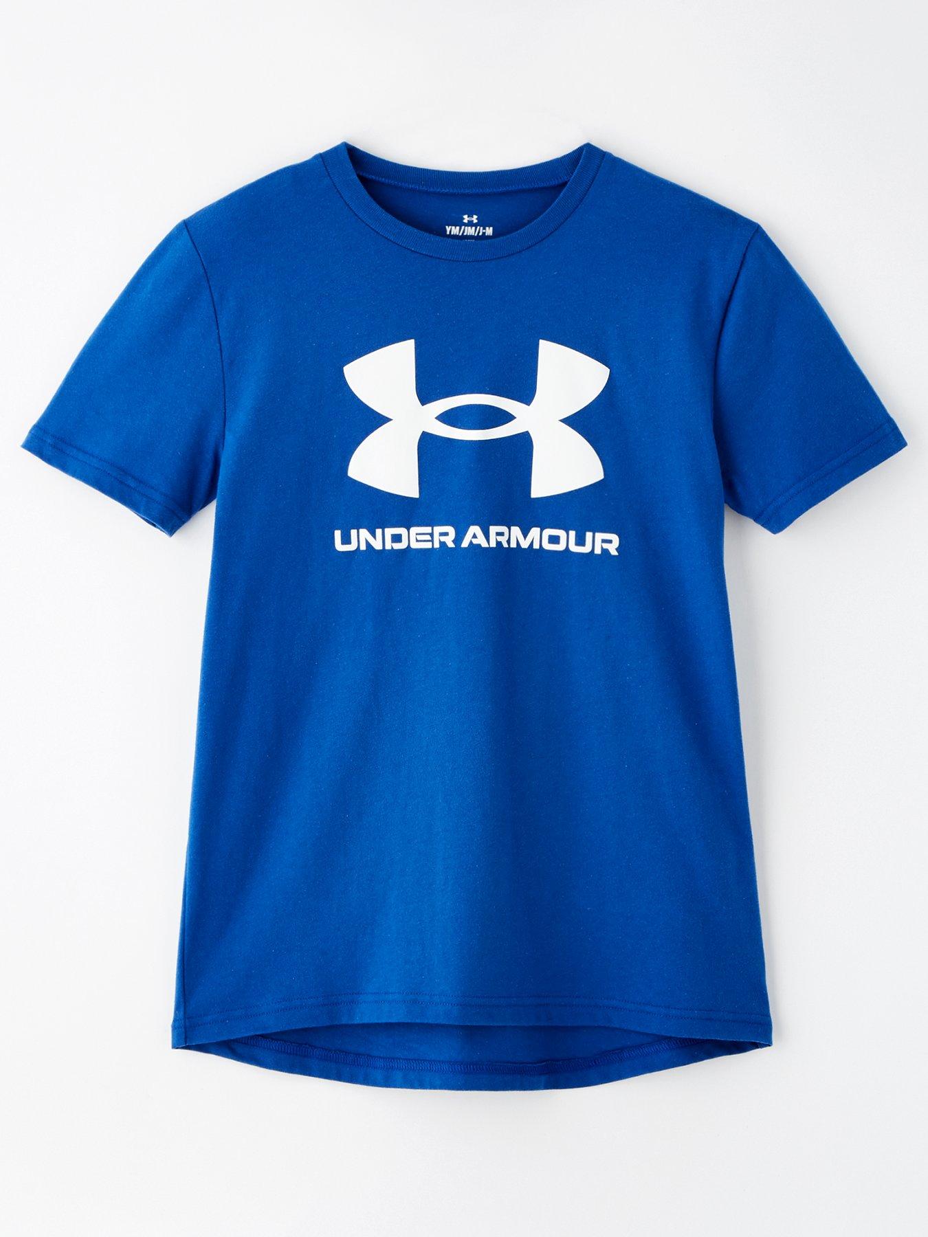 under-armour-boys-training-sportstyle-logo-t-shirt-blue