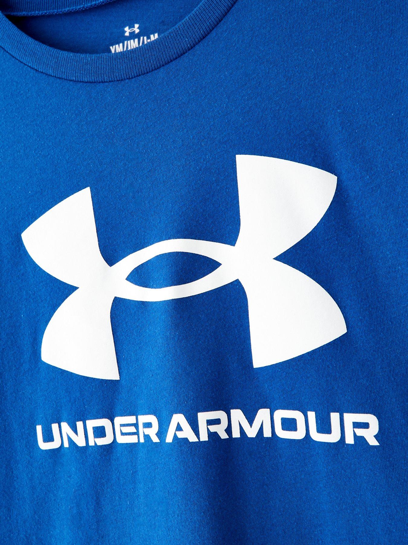 under-armour-boys-training-sportstyle-logo-t-shirt-blueoutfit