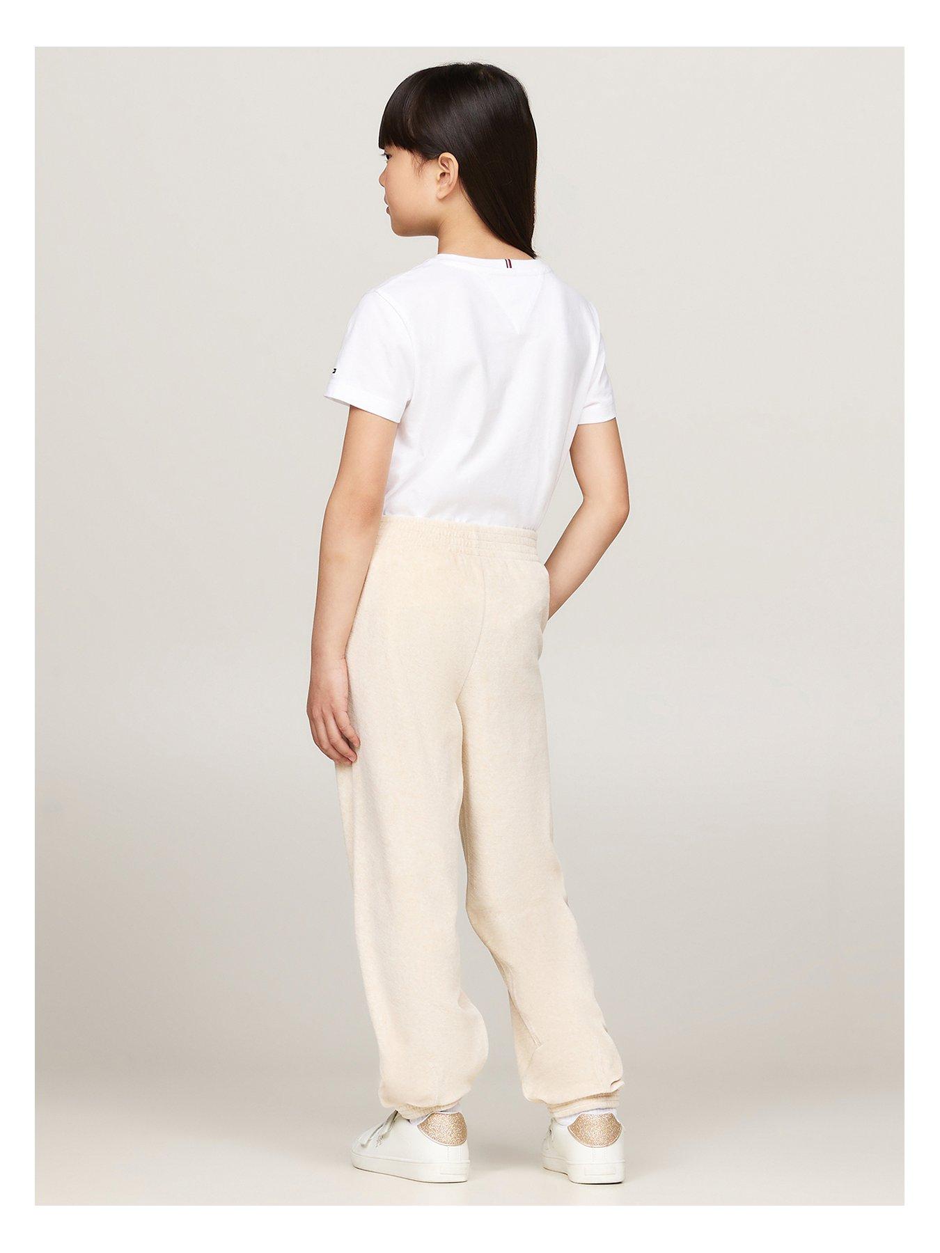 tommy-hilfiger-girls-script-velour-pant-dark-creamback