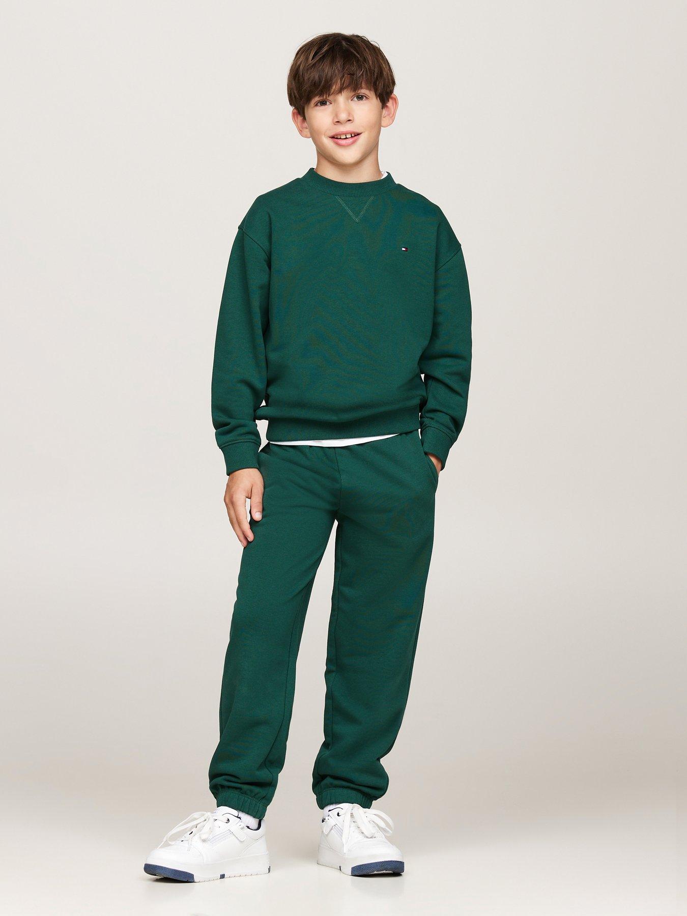 tommy-hilfiger-boys-timeless-sweatshirt-greenstillFront