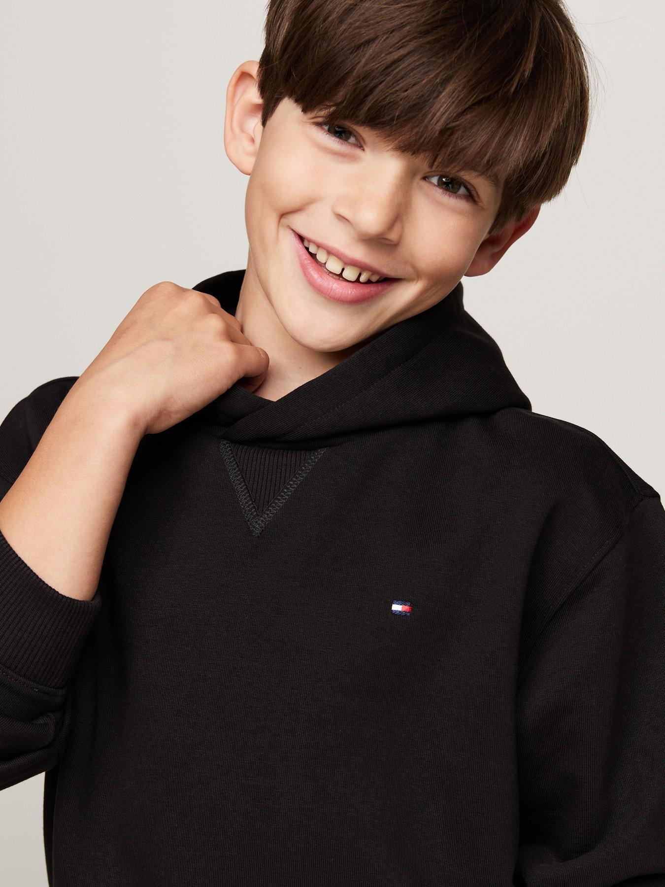 tommy-hilfiger-boys-timeless-hoodie-blackdetail