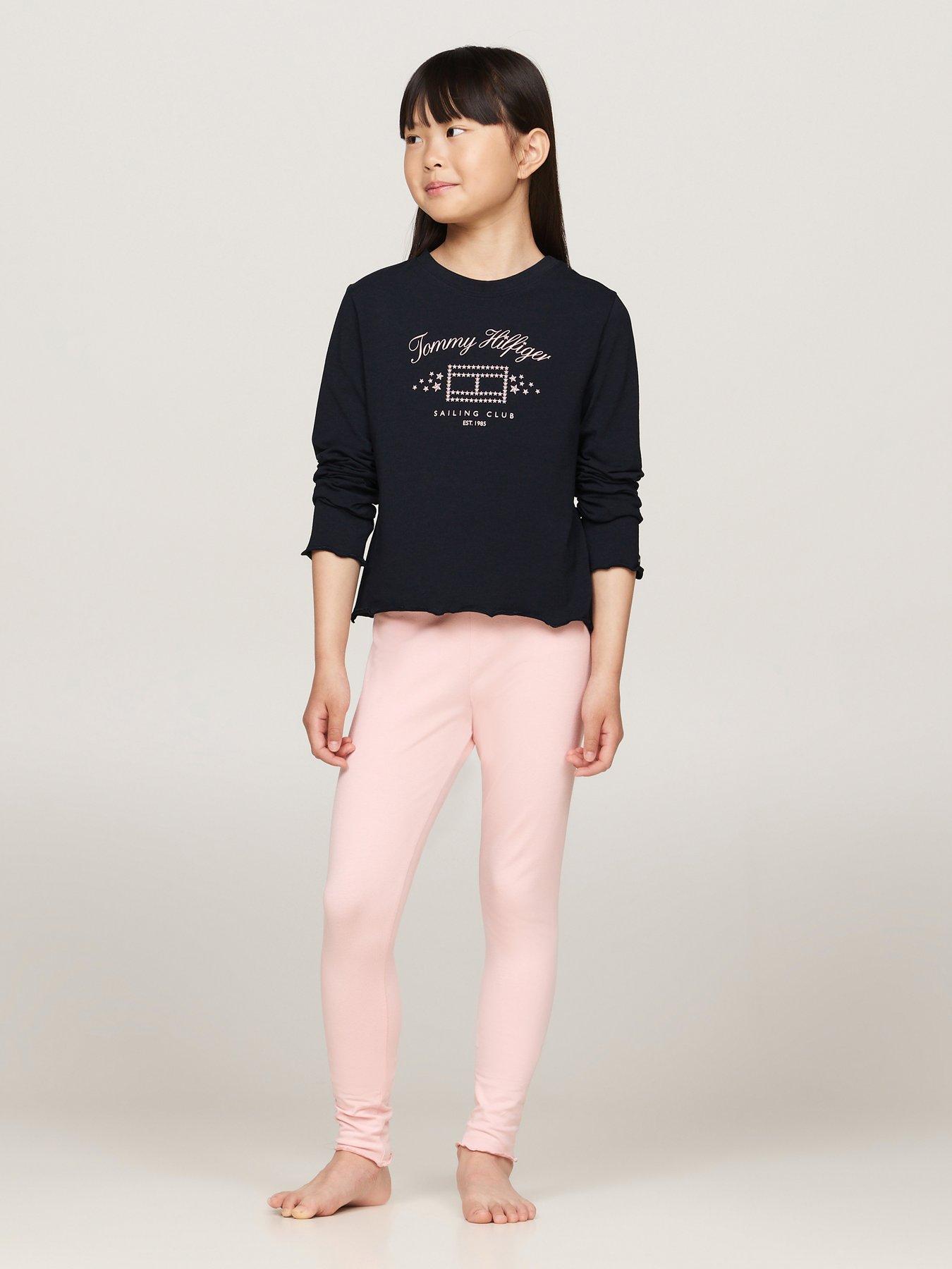 tommy-hilfiger-girls-long-sleeve-pyjama-legging-set-multi