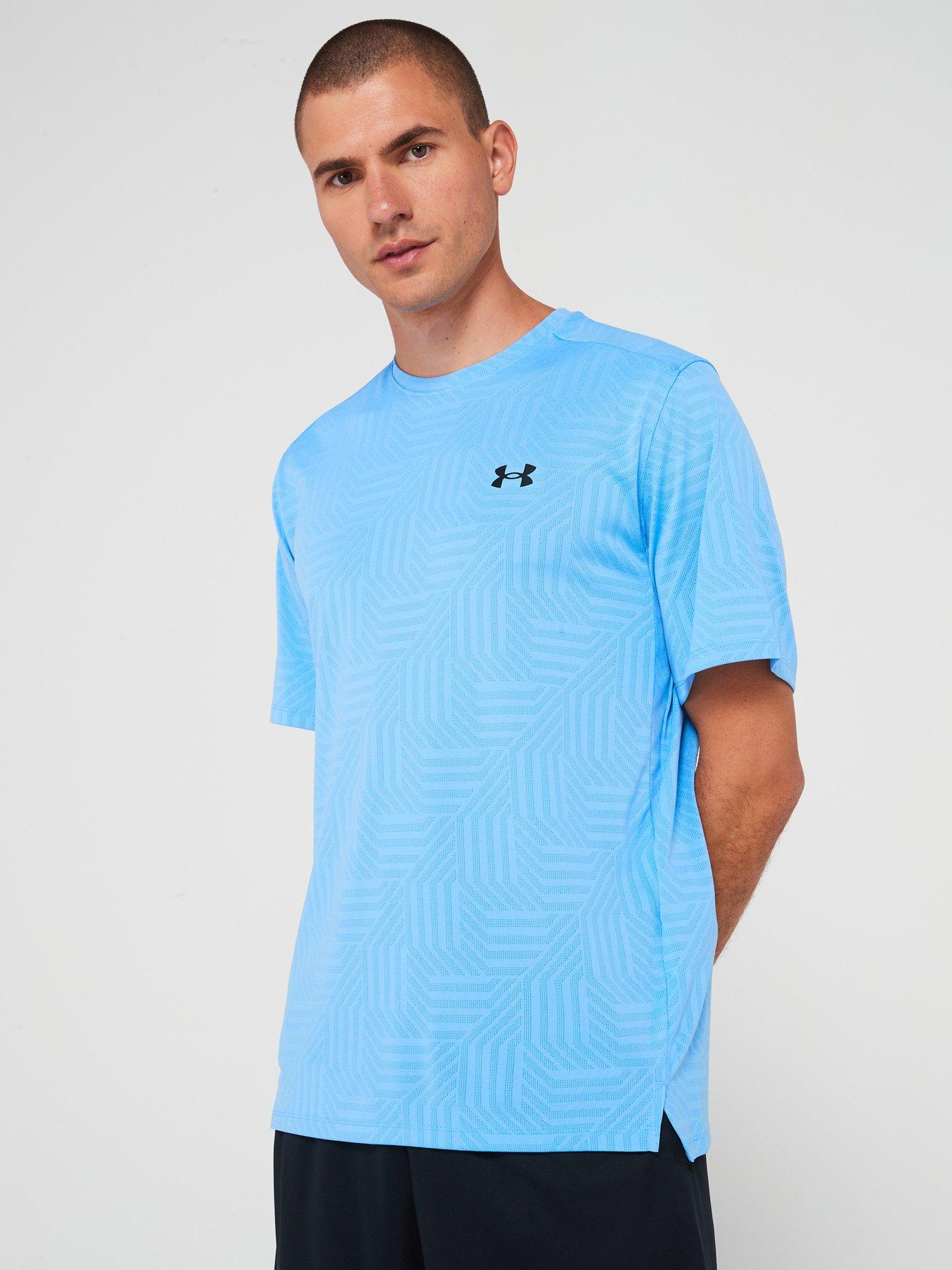 under-armour-mens-training-tech-vent-geotessa-t-shirt-blue