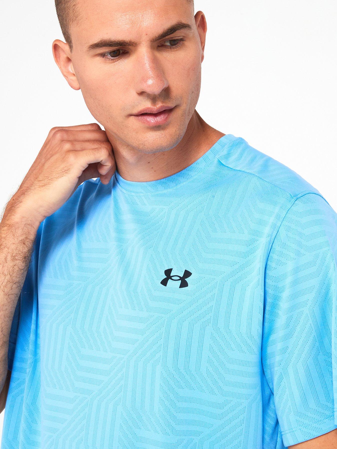 under-armour-mens-training-tech-vent-geotessa-t-shirt-blueoutfit