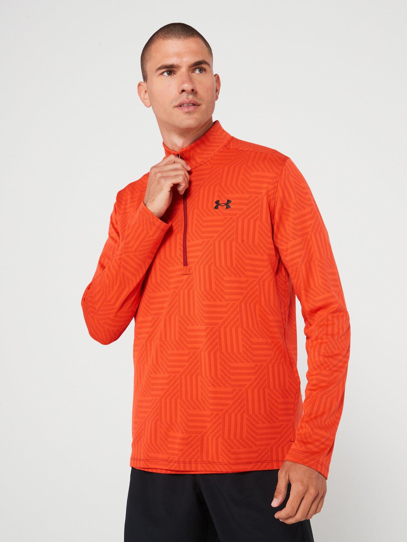 under-armour-mens-training-tech-vent-geotessa-12-zip-brown