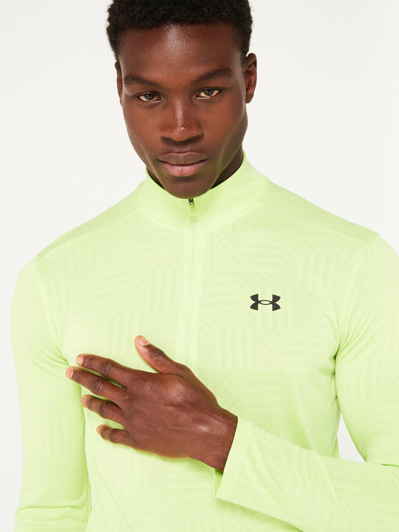 under-armour-mens-training-tech-vent-geotessa-12-zip-greenoutfit