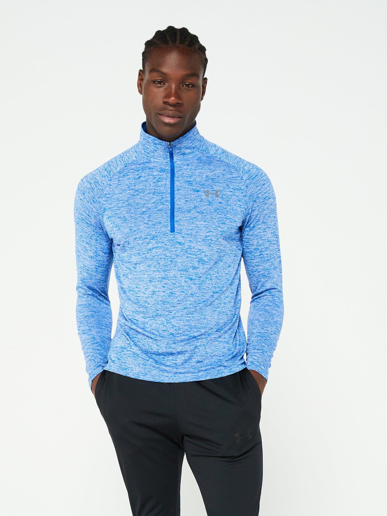 under-armour-mens-training-tech-20-12-zip-top-blue