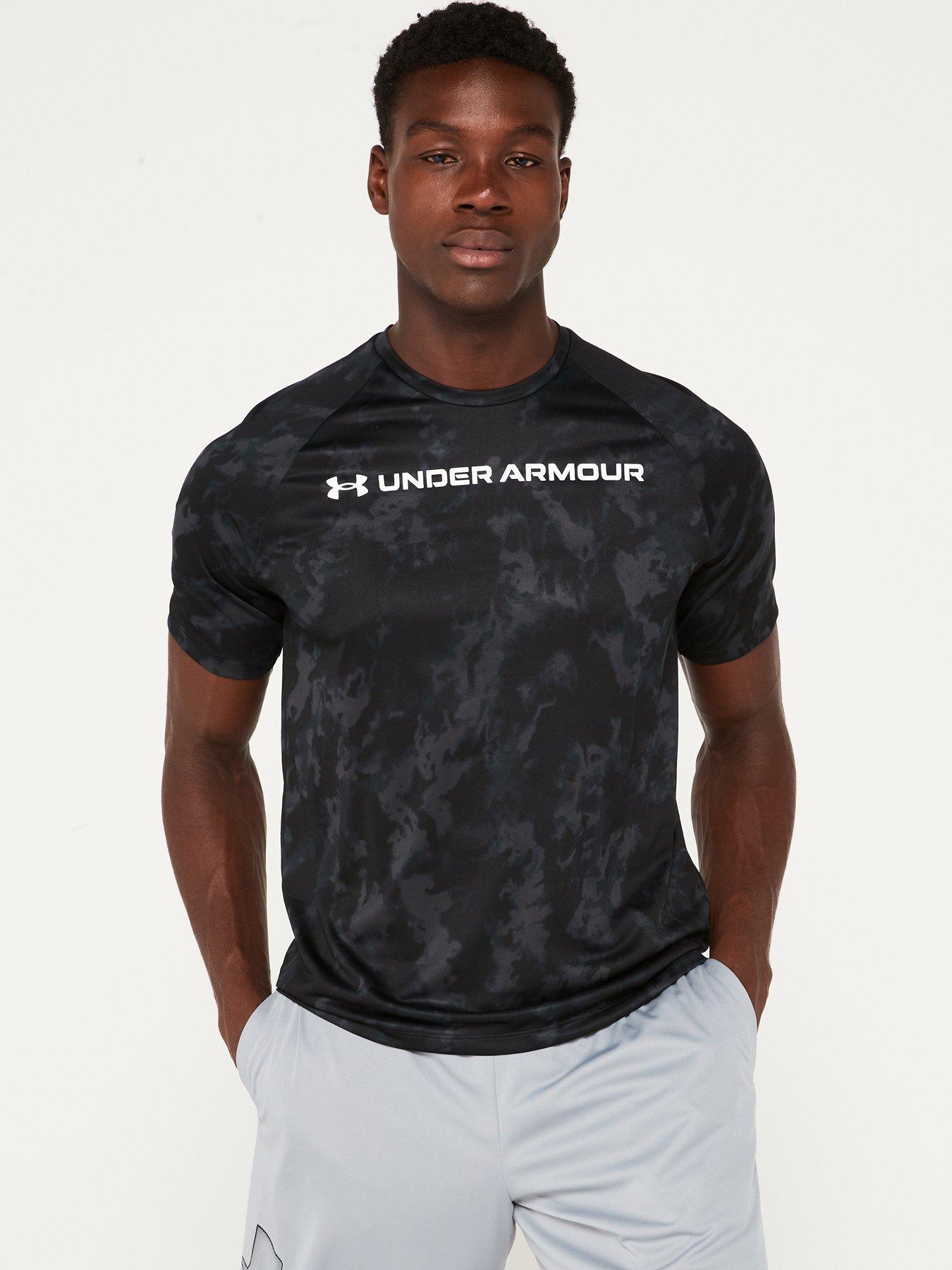 UNDER ARMOUR Men's Training Tech ABC Camo T-Shirt - Black