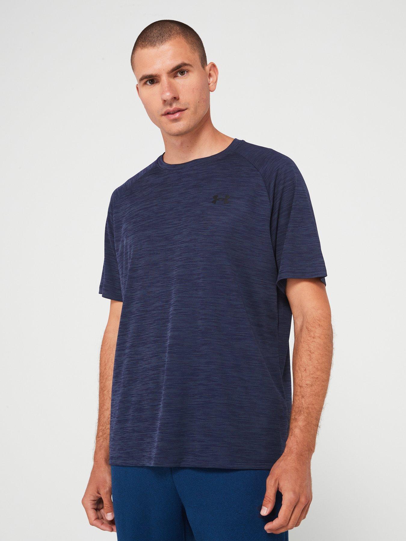 under-armour-mens-training-tech-textured-t-shirt-navyfront