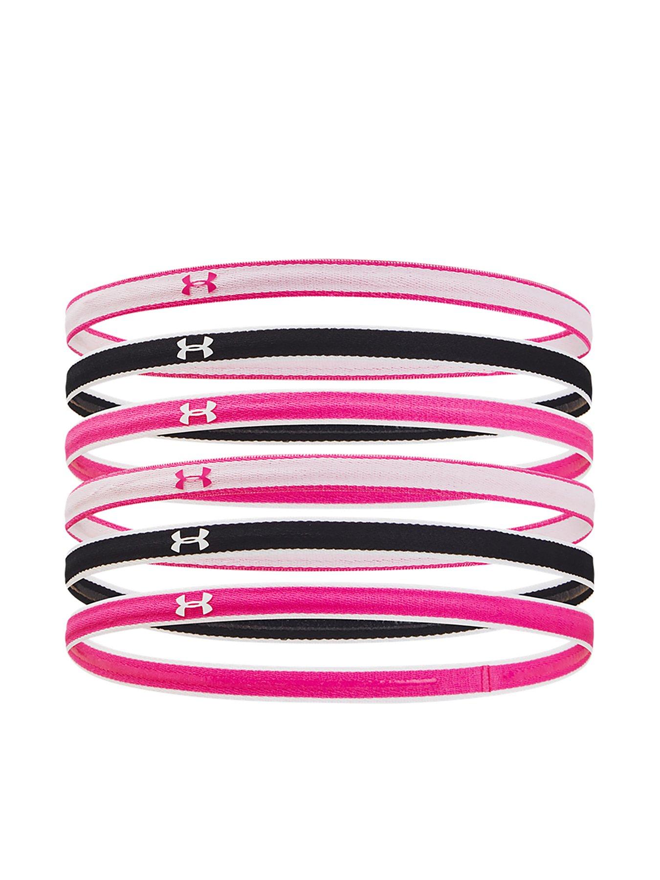 under-armour-girls-training-mini-headbands-6pack-black