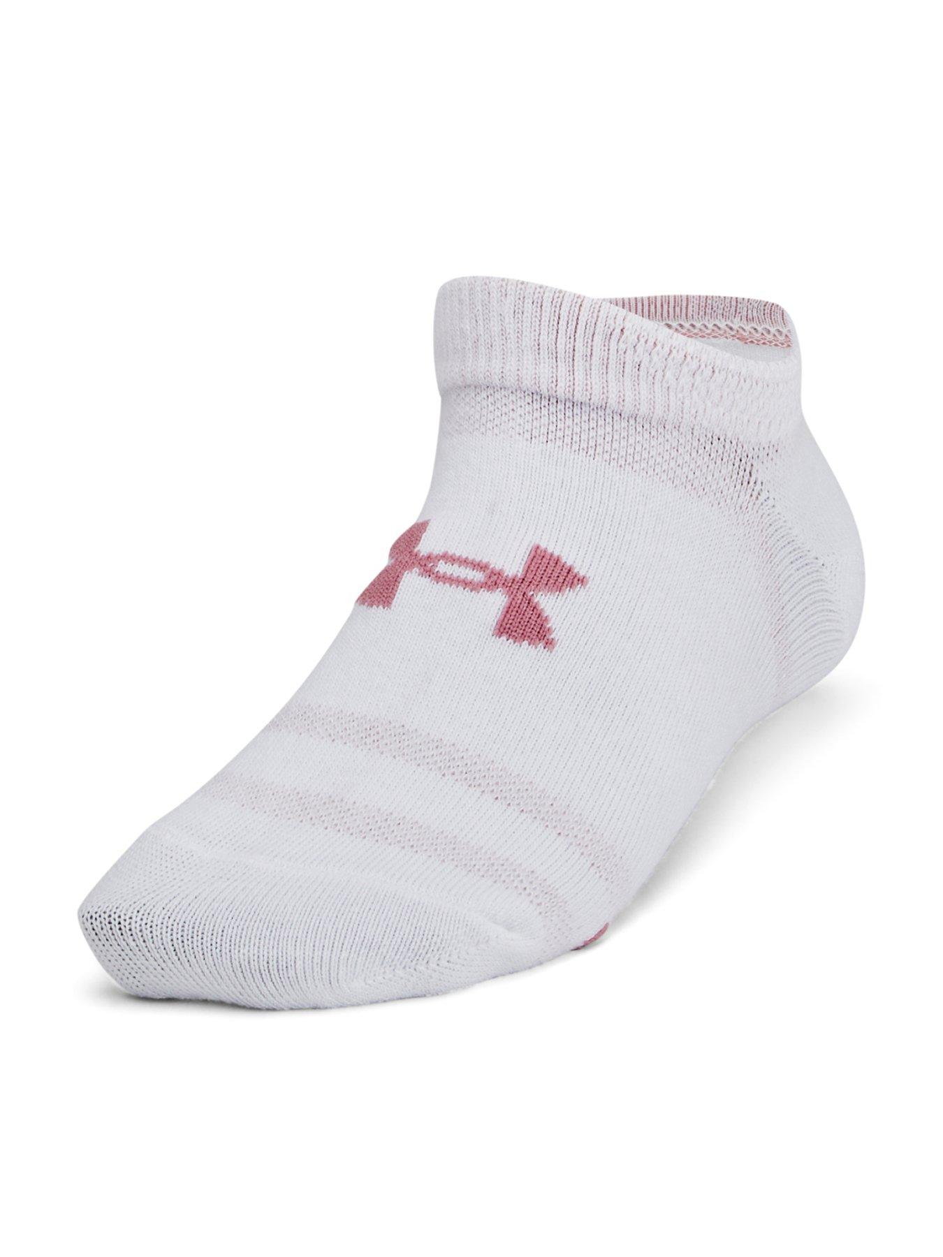 under-armour-youth-unisex-training-essential-no-show-6pack-socks-pink