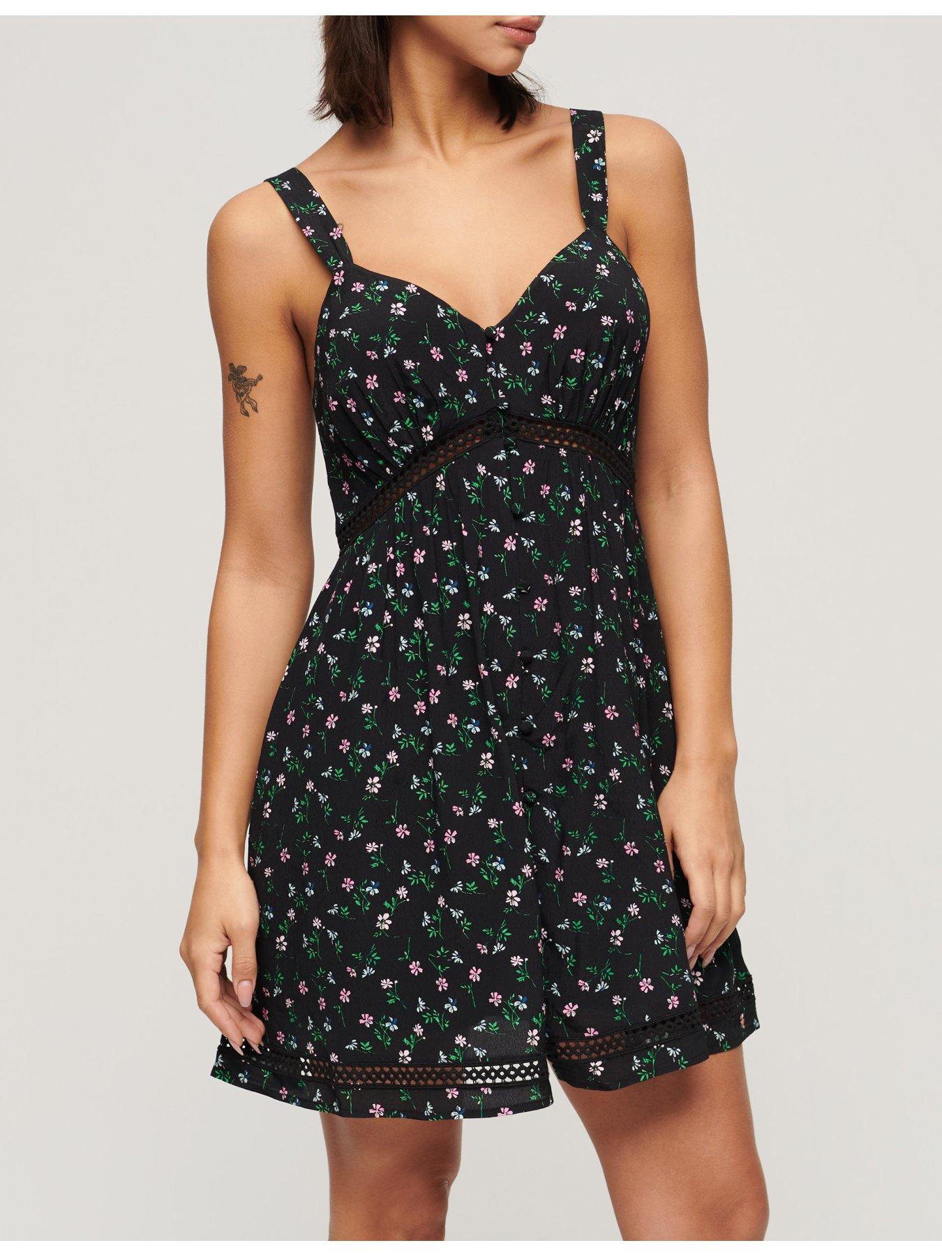 superdry-lace-trim-floral-print-cami-dress-blackoutfit