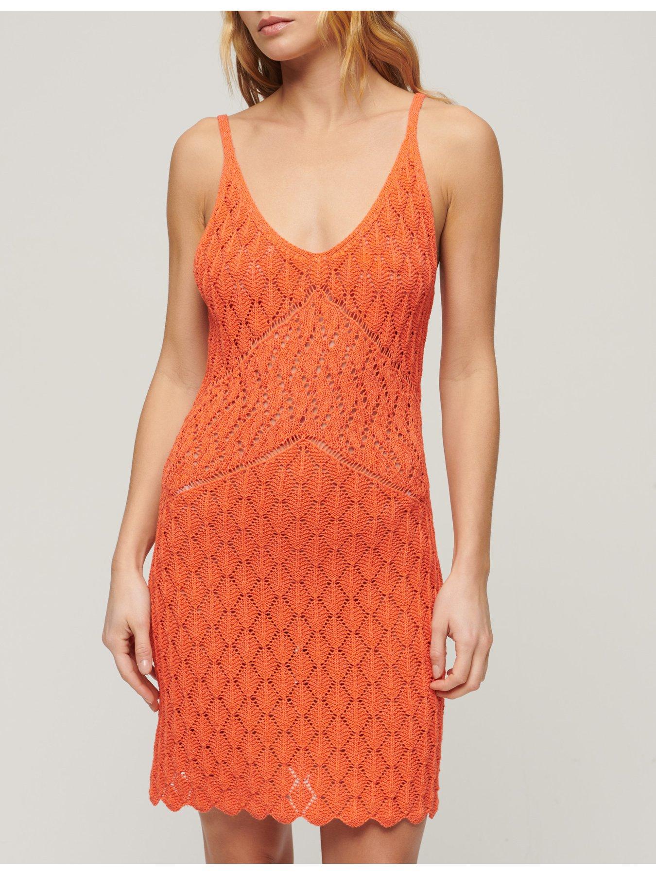 superdry-crochet-cami-mini-dress-orangeoutfit