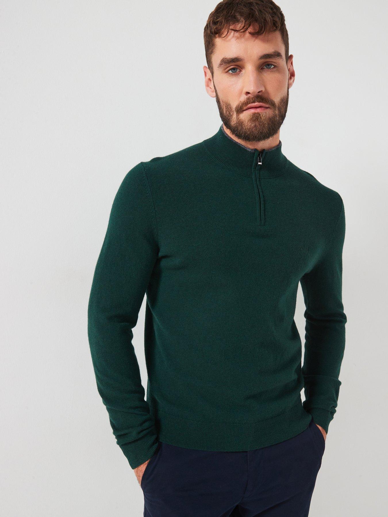 boss-boss-emarlo-regular-fit-contrast-trim-14-zip-knitted-jumper-dark-green