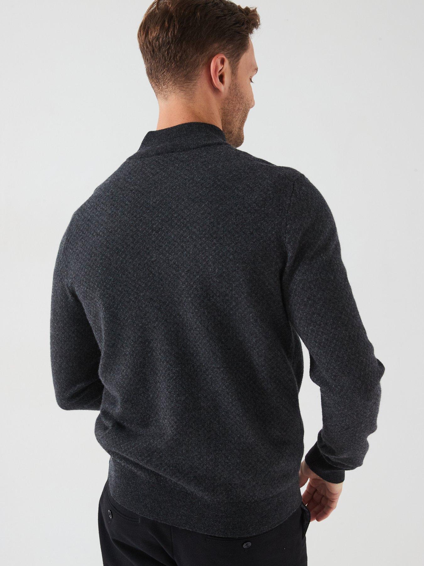 boss-boss-h-eltorino-regular-fit-pattern-14-zip-knitted-jumper-blackstillFront