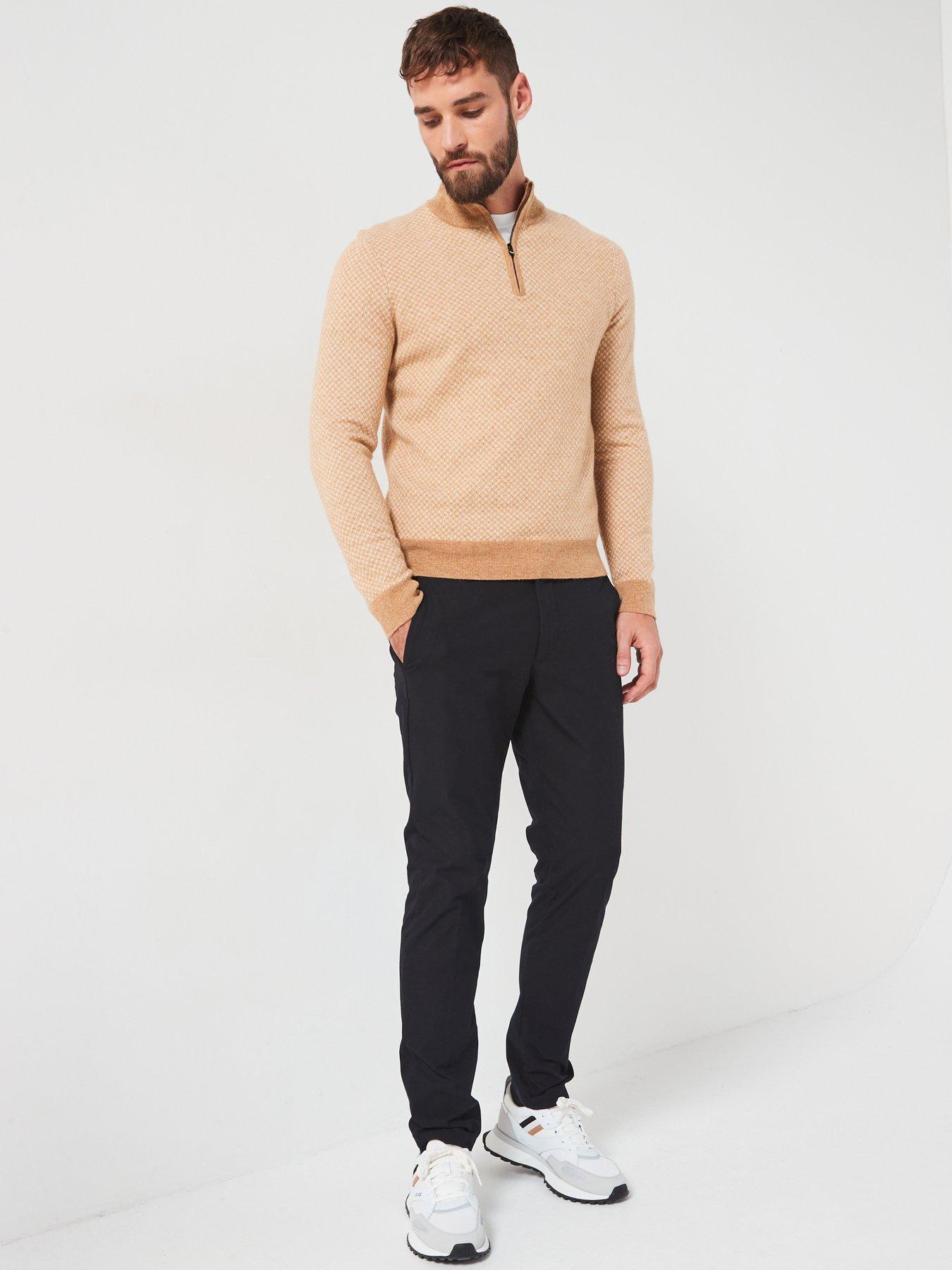 boss-boss-h-eltorino-regular-fit-pattern-14-zip-knitted-jumper-beigeback