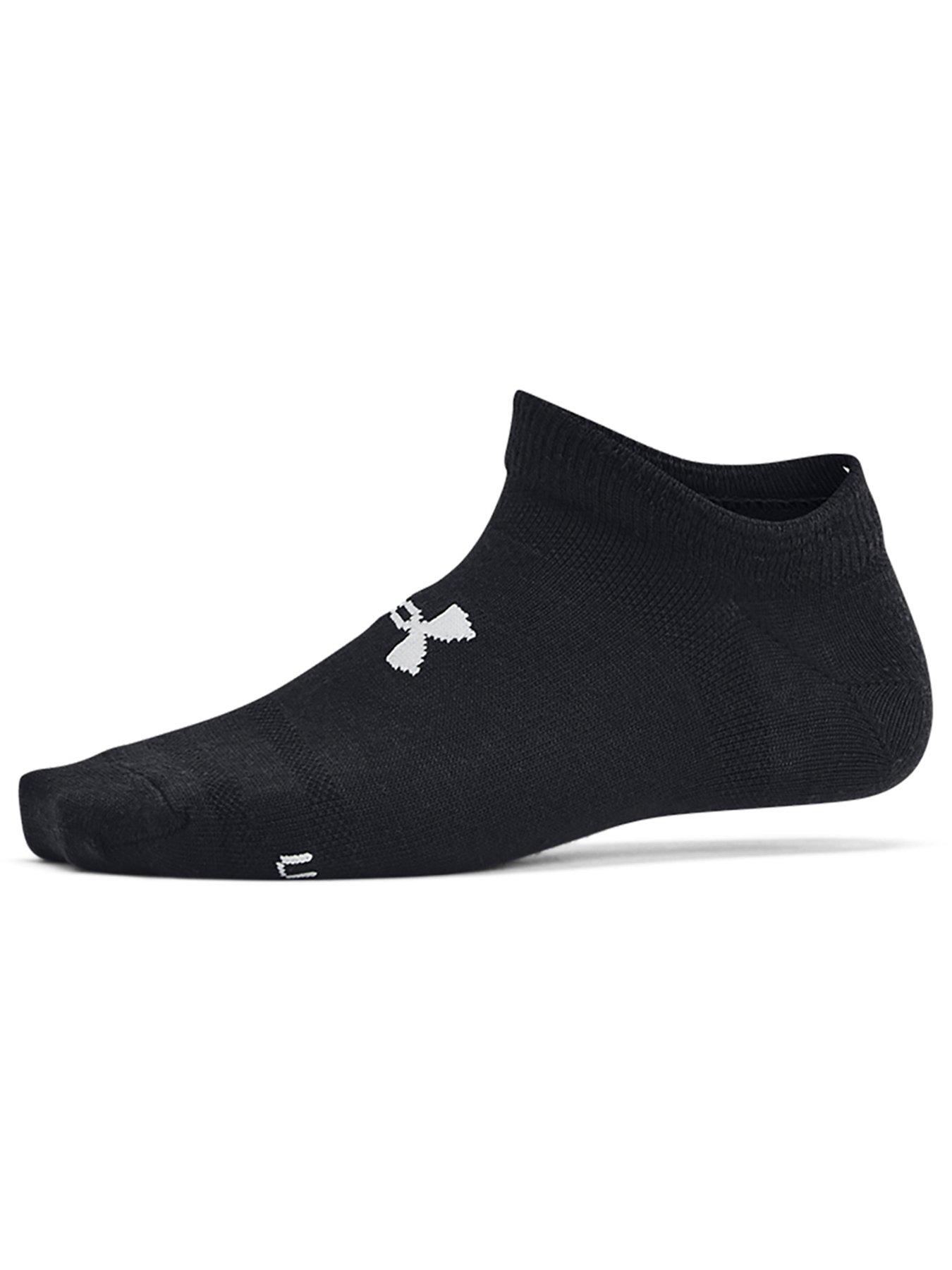 Image 4 of 4 of UNDER ARMOUR Junior Unisex Training Essential No Show 6pack Socks - Black