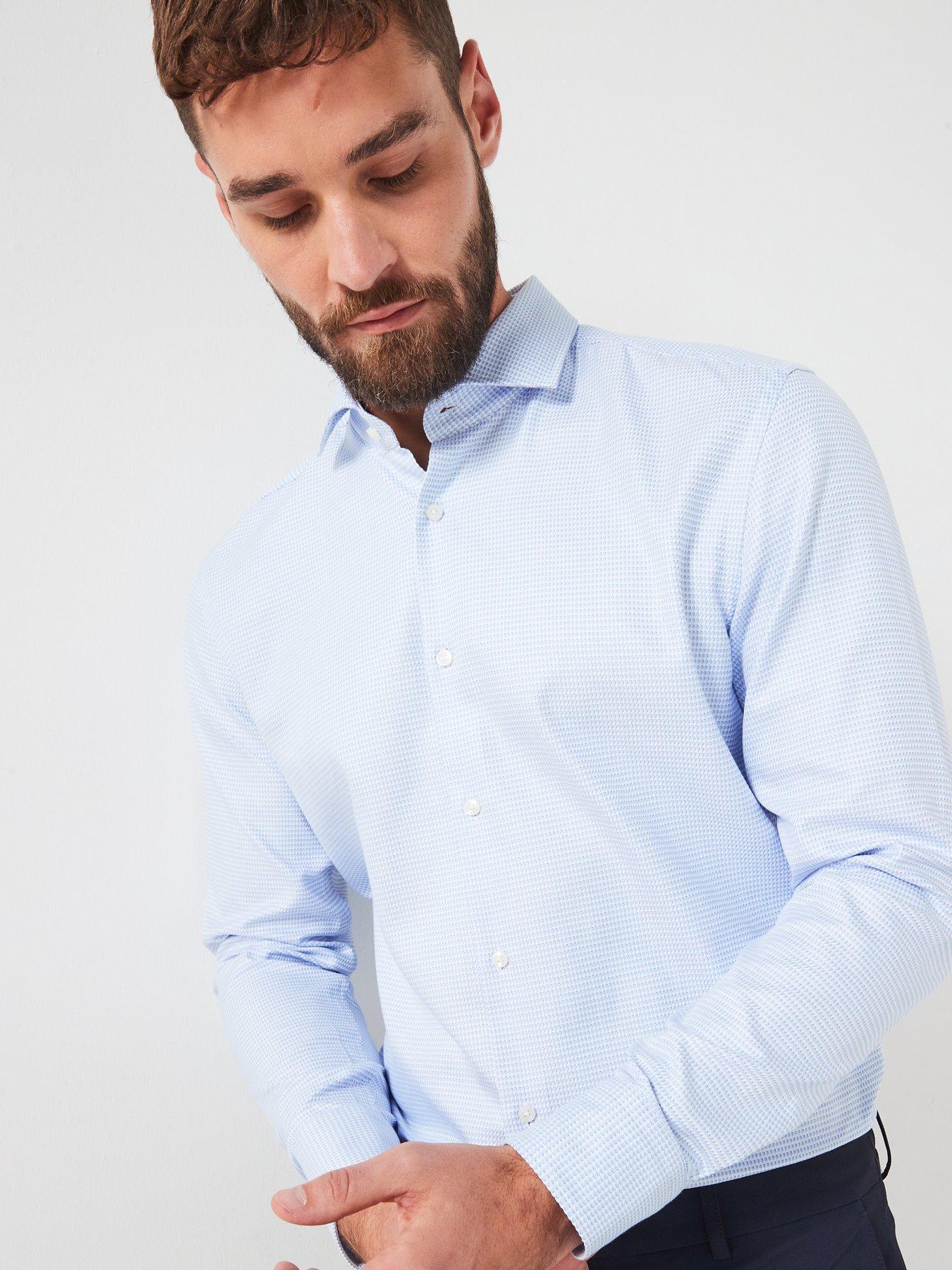 boss-boss-h-hank-slim-fit-cut-away-collar-textures-shirt-light-blueoutfit