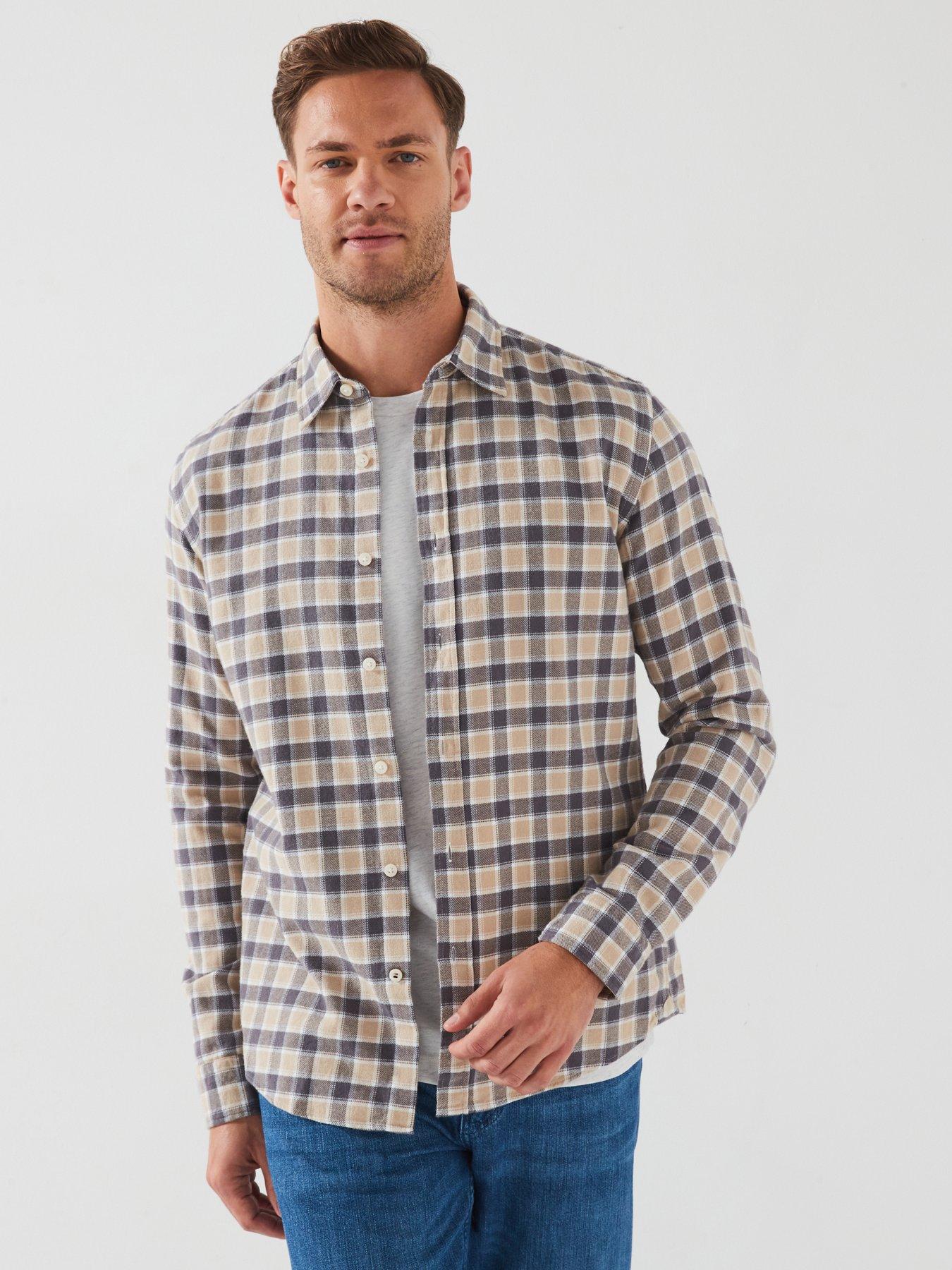 boss-boss-c-roan-slim-fit-brush-cotton-check-shirt-beige