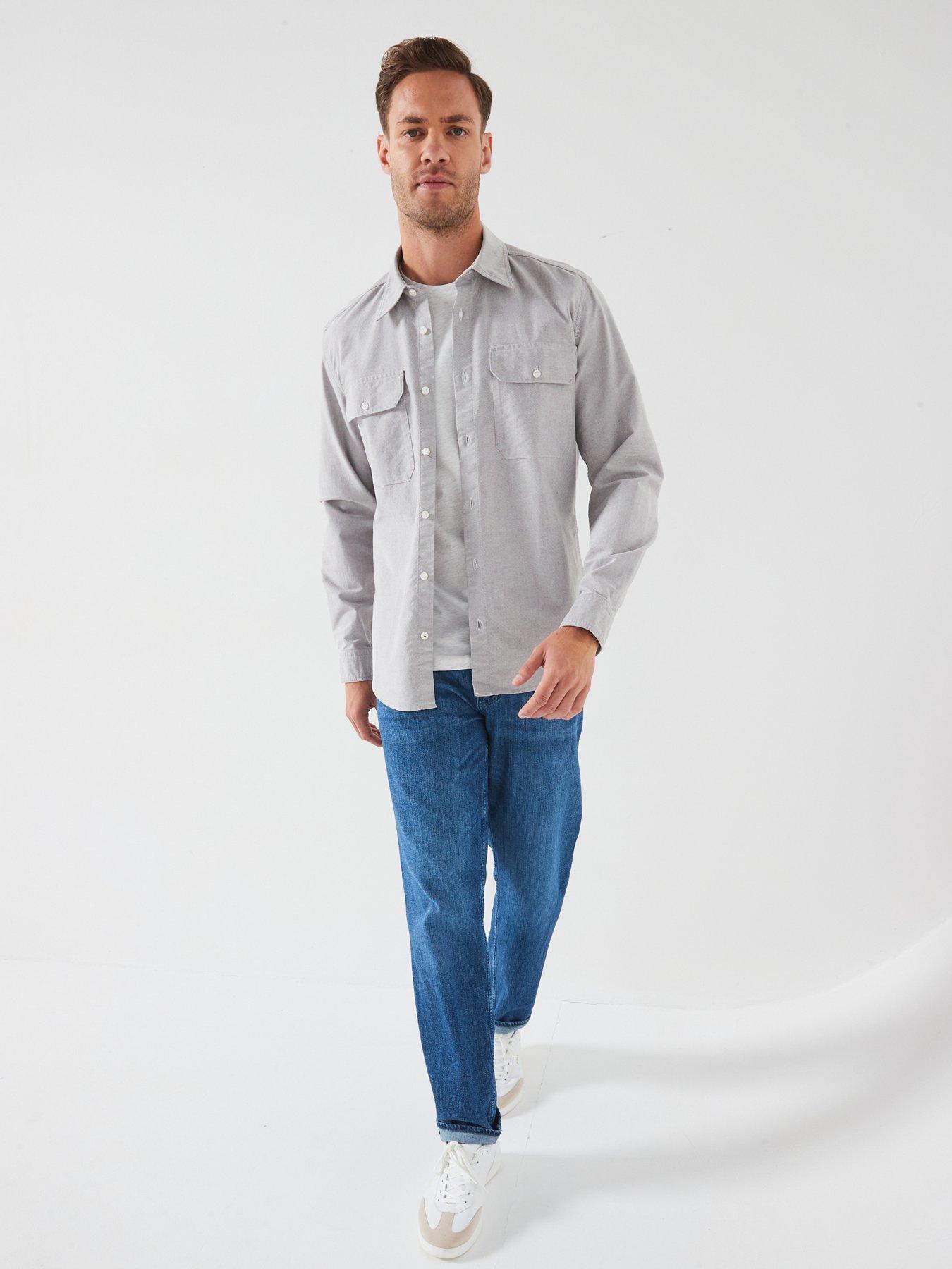 boss-h-liam-regular-fit-double-pocket-shirt-brownback